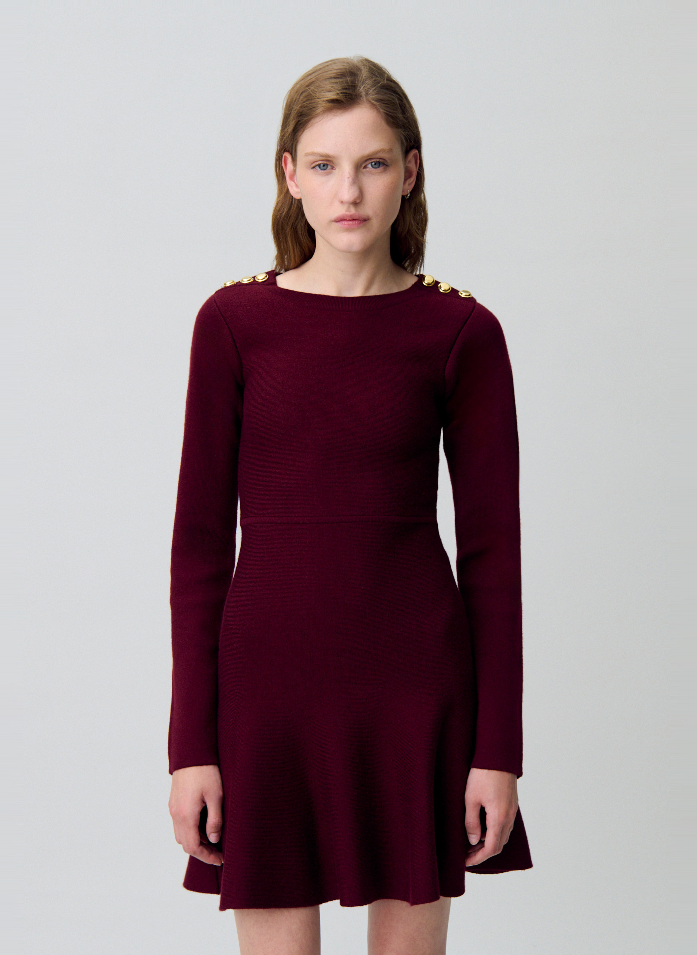 Robe courte col rond CLAUDIE PIERLOT Rouge