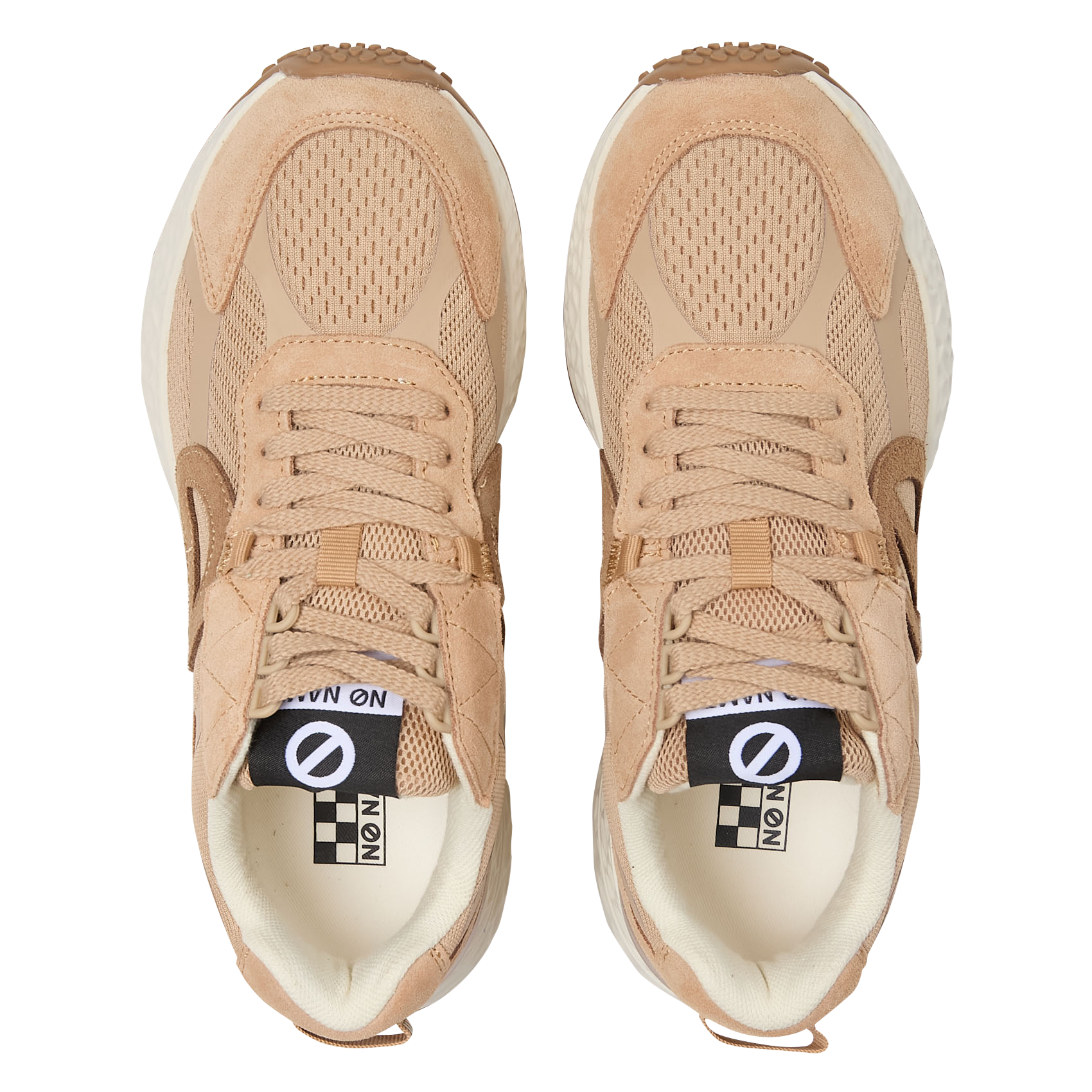 Baskets basses bi-matière NO NAME Beige