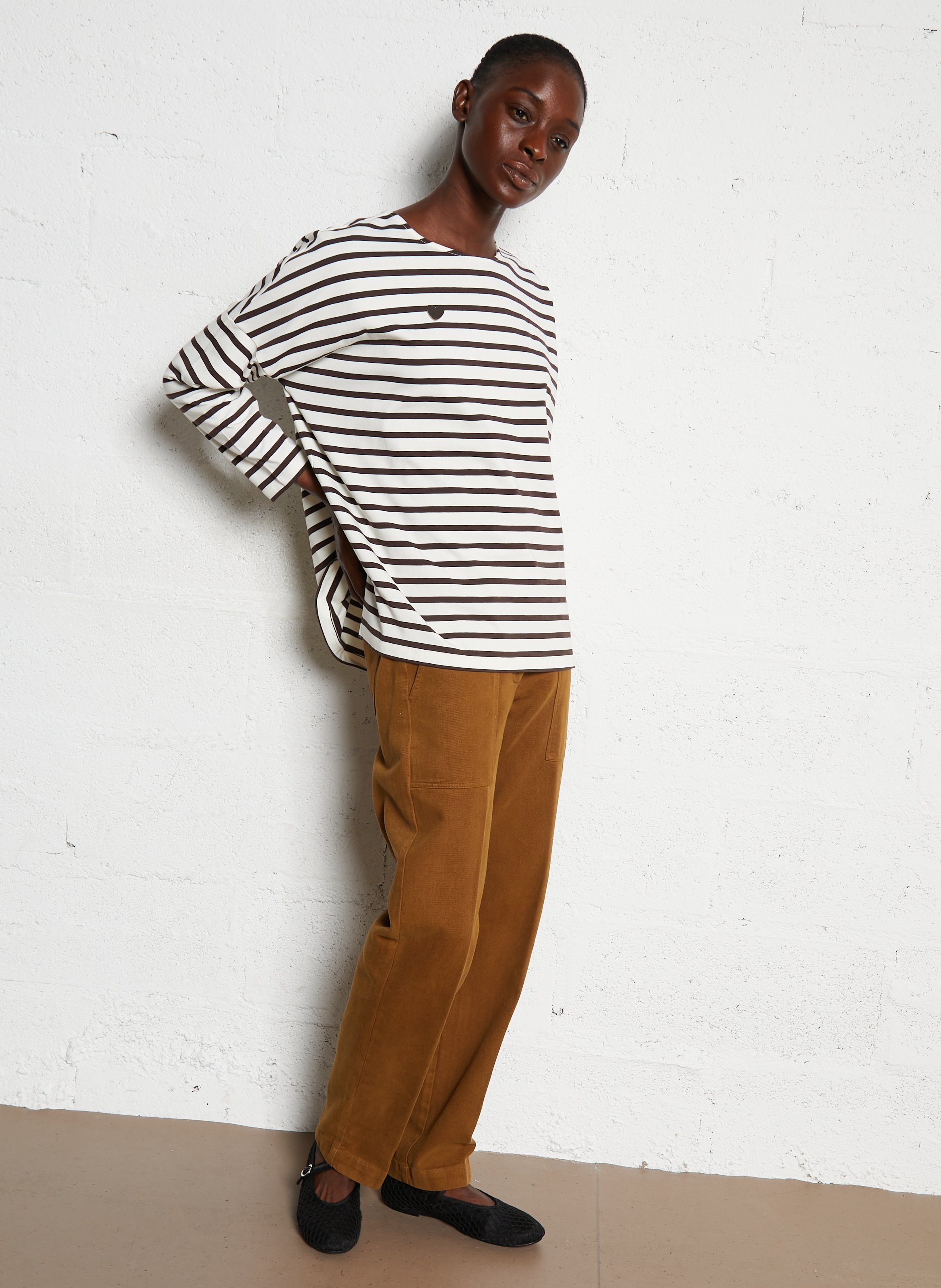 Oversized cotton T-shirt DES PETITS HAUTS White