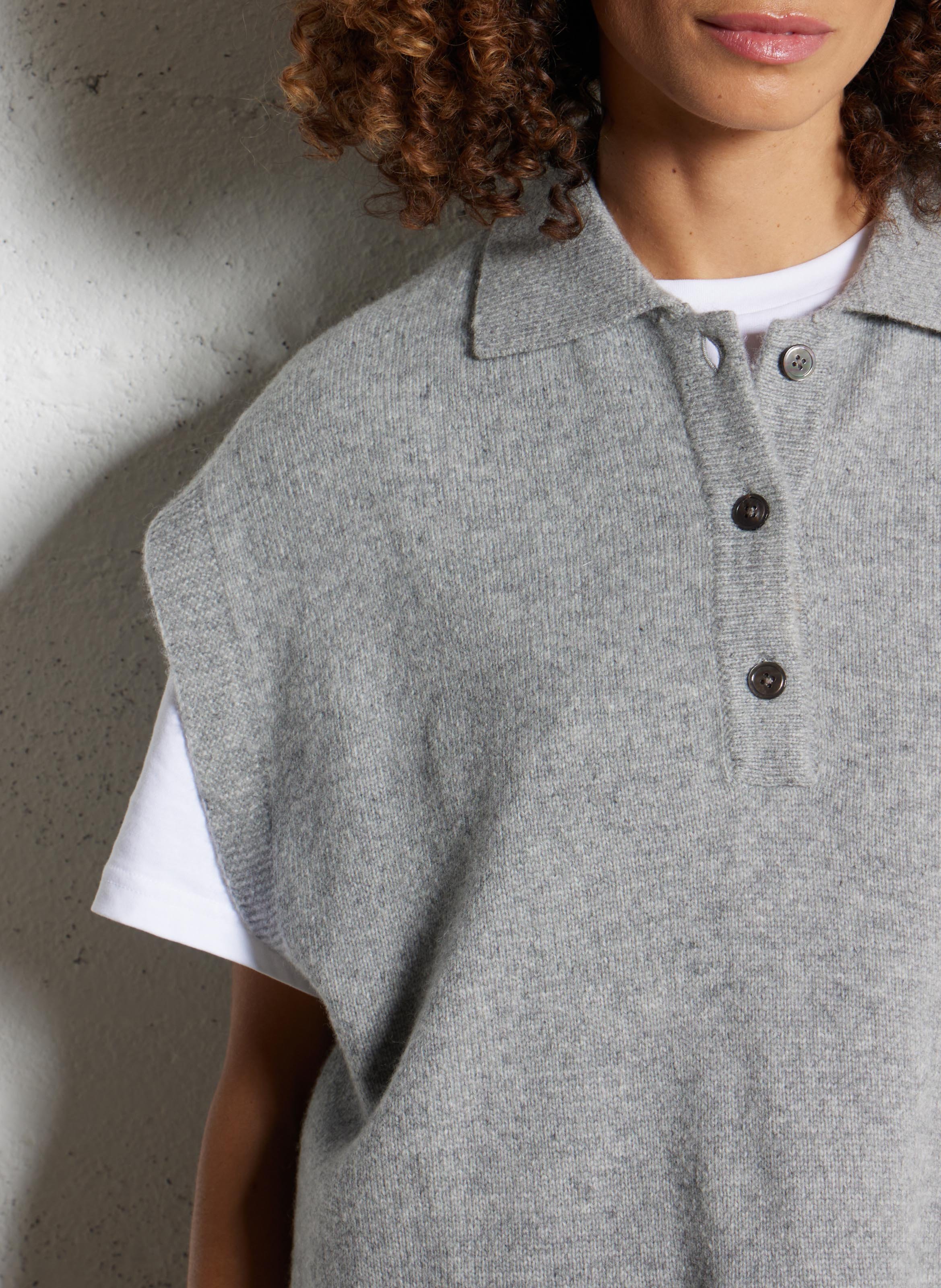 Pull oversize en laine mélangée BELLEROSE Gris