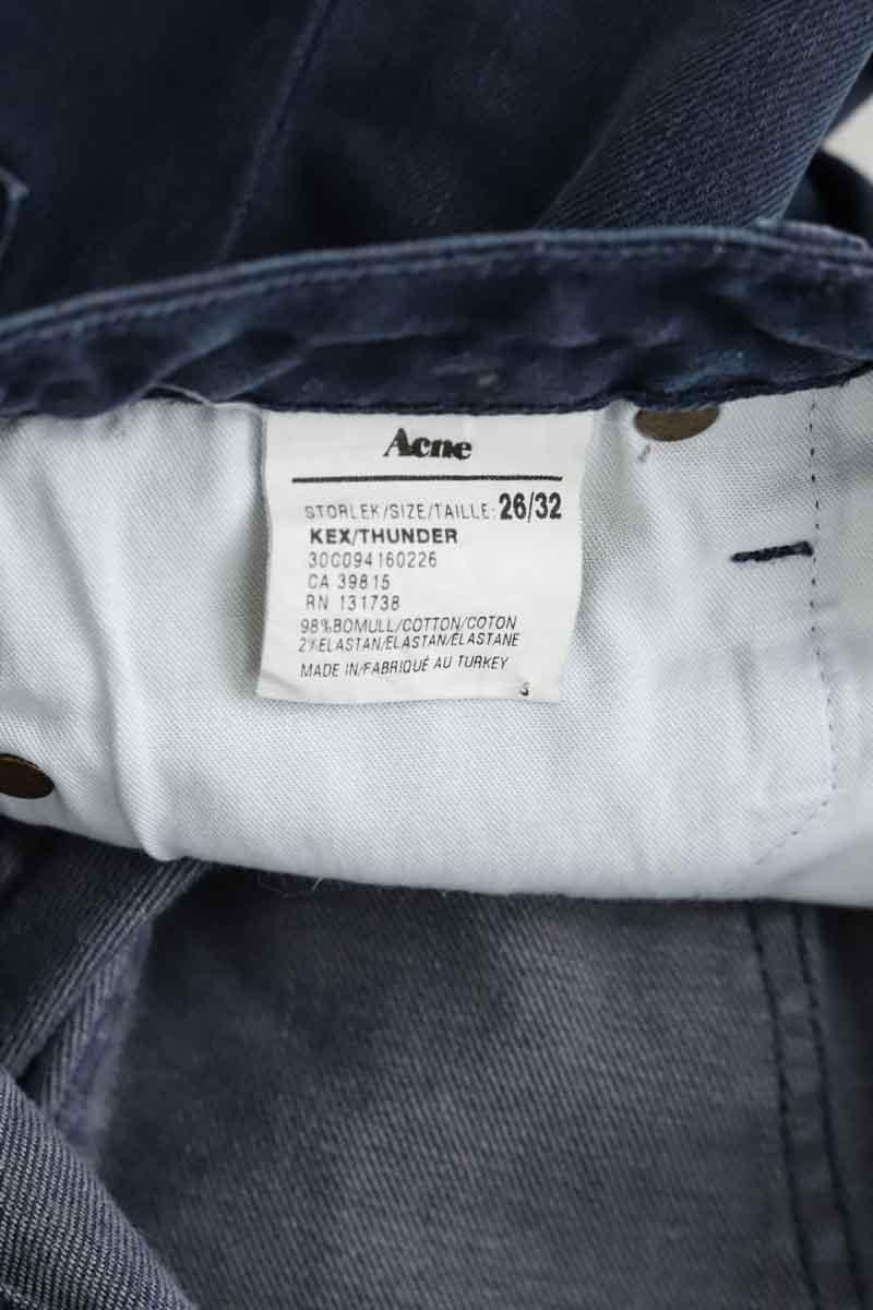 Cotton skinny jeans ACNE STUDIOS - Seconde Main Blue