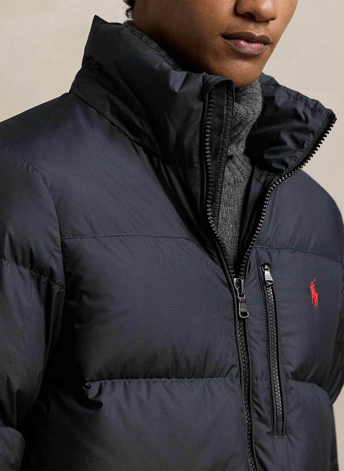 High-neck padded jacket POLO RALPH LAUREN Black