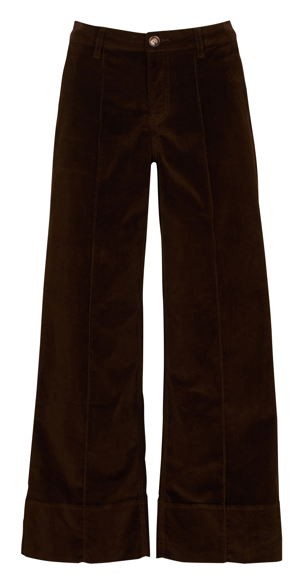 Wide-leg high-waisted cotton-blend pants LA PETITE ETOILE Brown