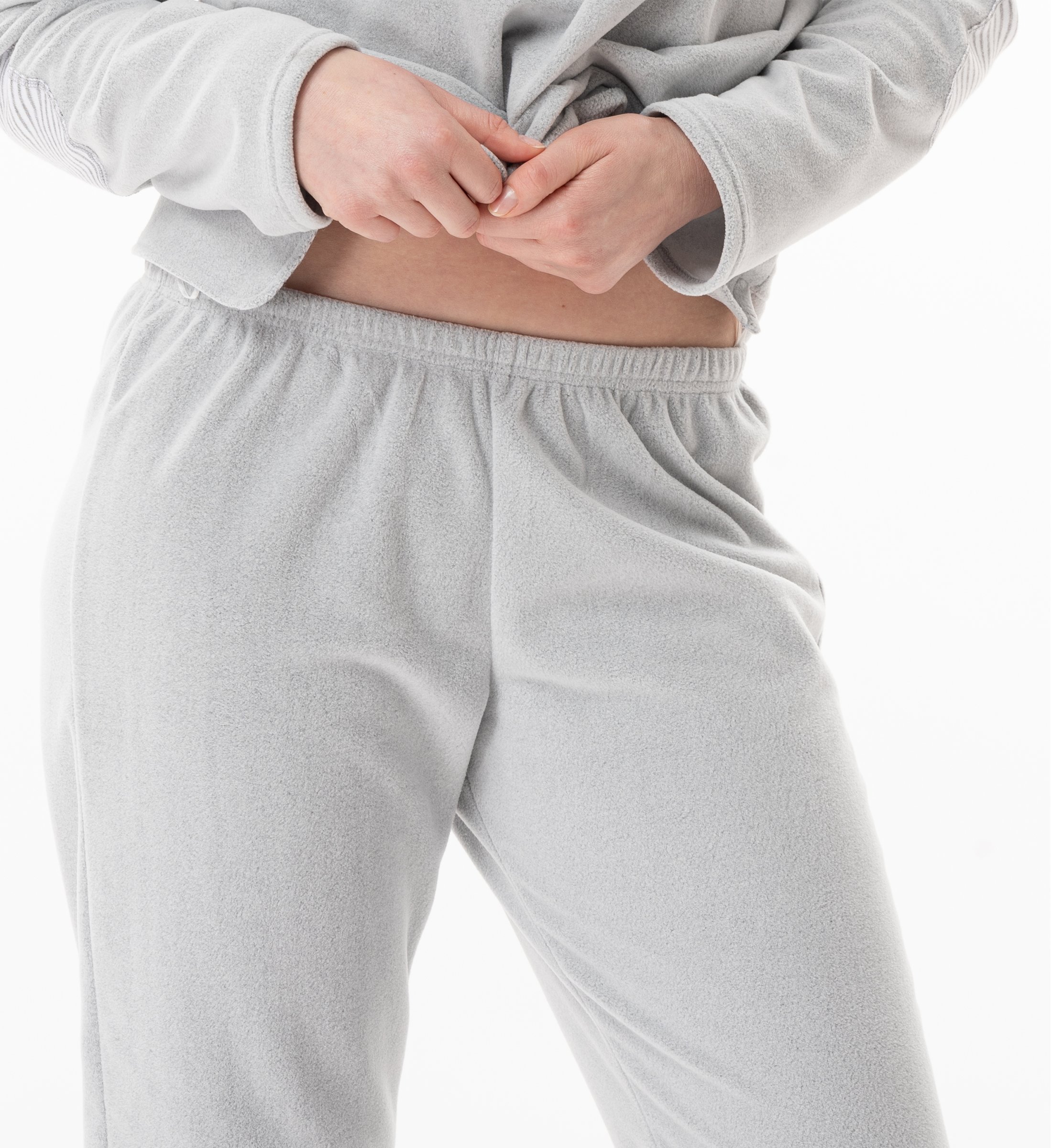 Buttoned micropolar homewear set LE CHAT Grey