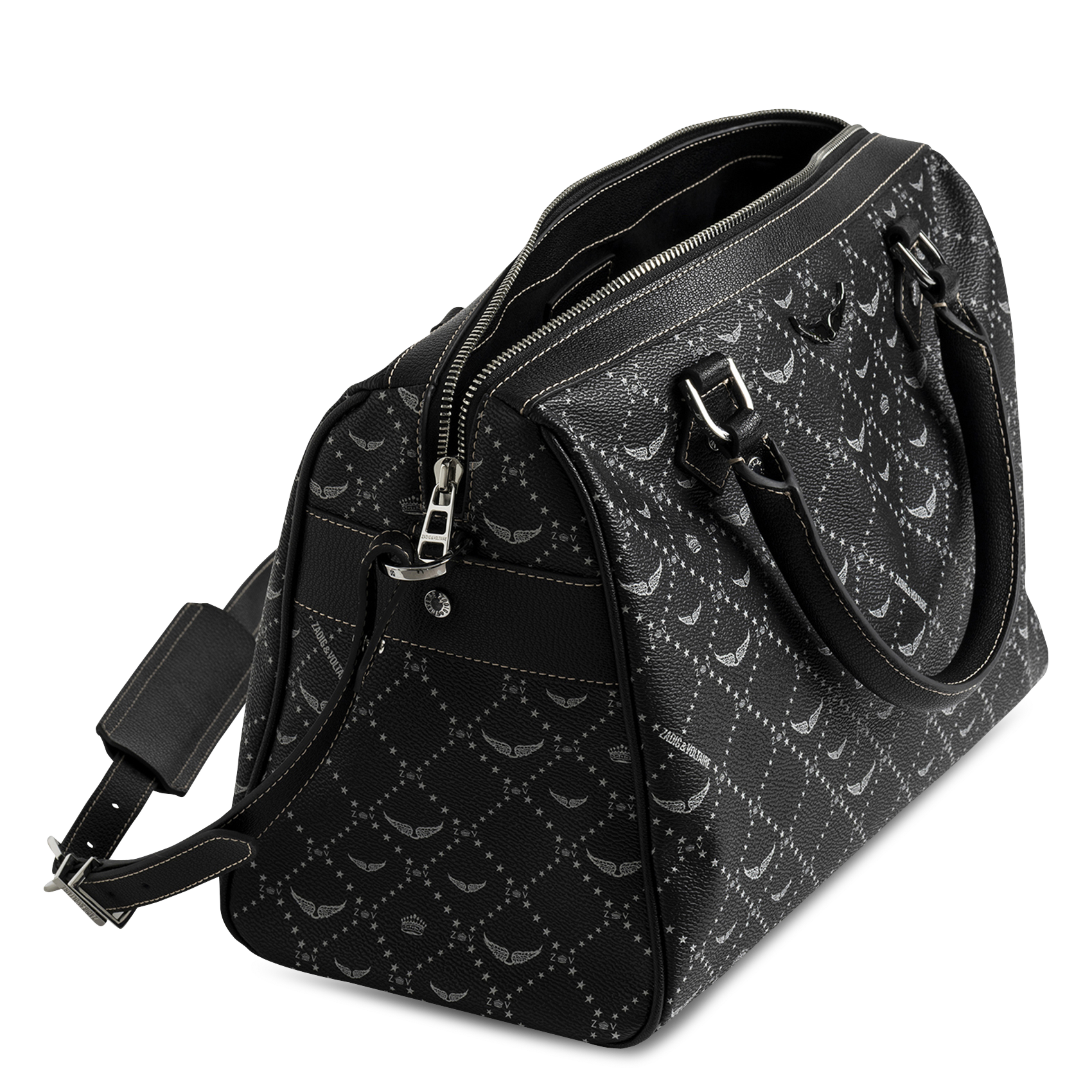 Printed handbag ZADIG&VOLTAIRE Black