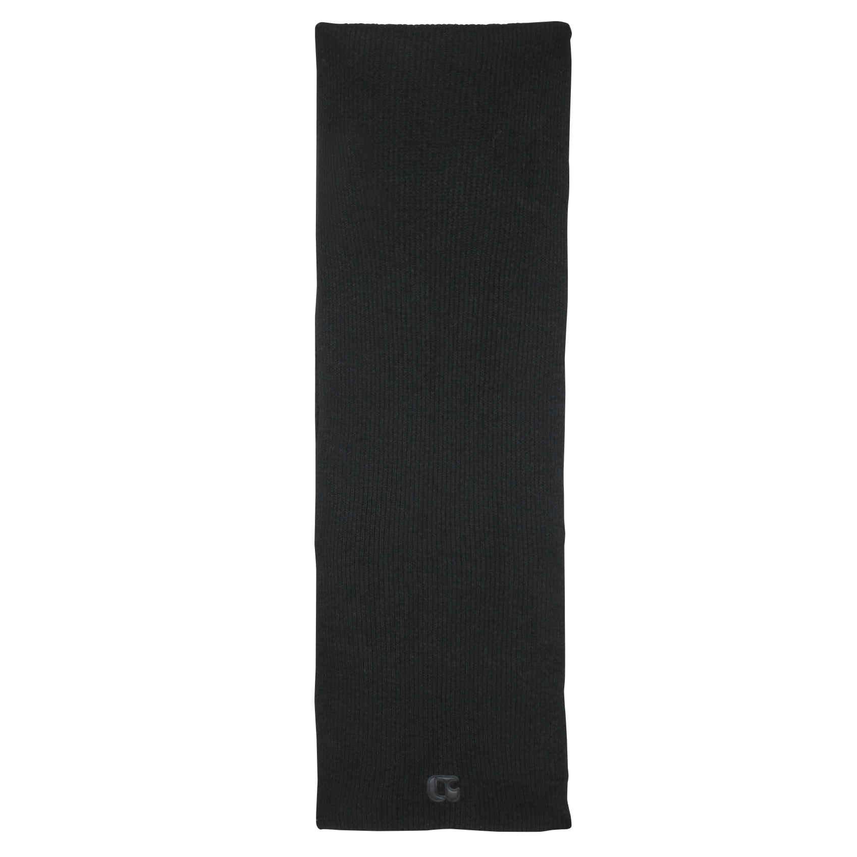 Monogrammed solid scarf LE TEMPS DES CERISES Black