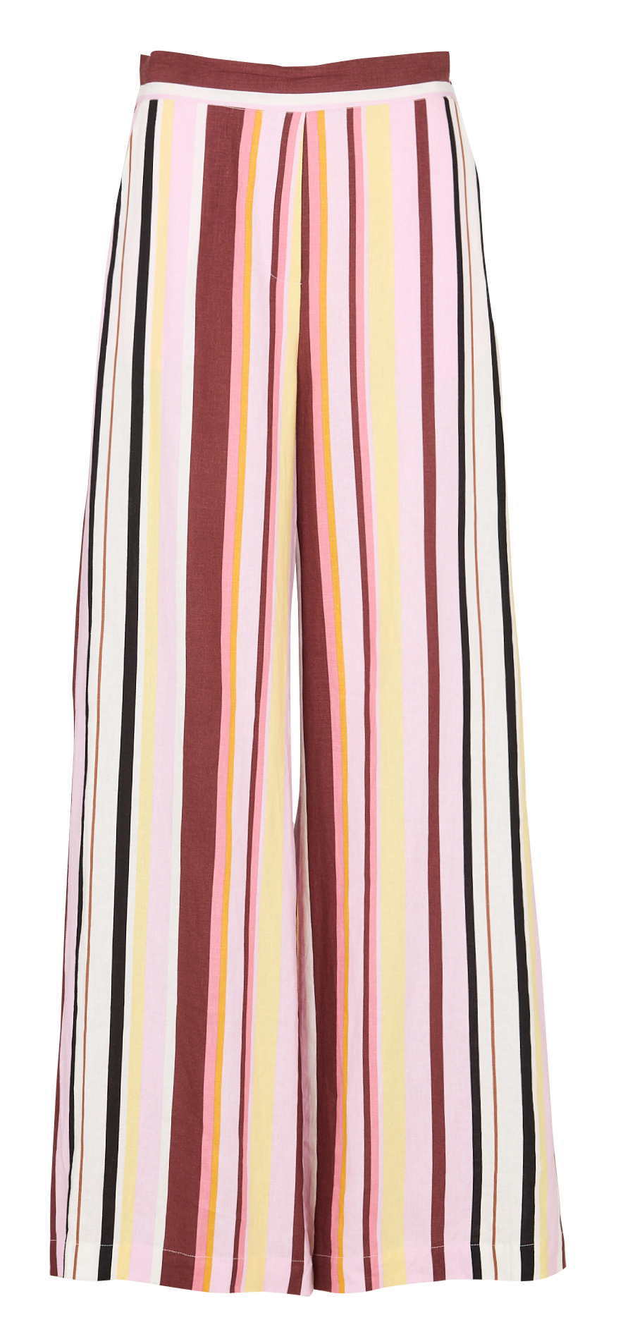 Hose - Gerader Schnitt mit Streifen  SUNCOO Rosa