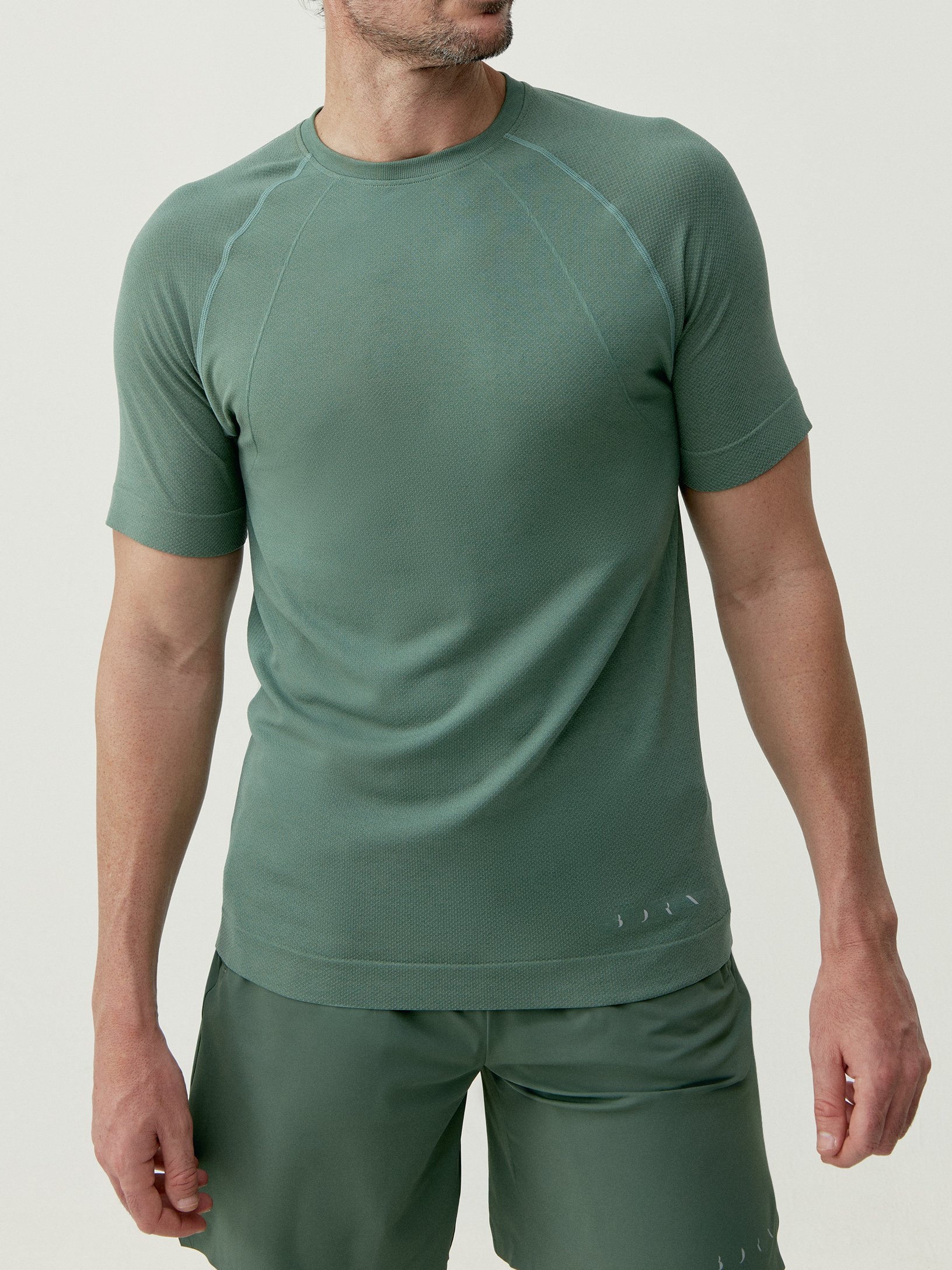 Short-sleeve performance sports t-shirt BORN LIVING YOGA Green