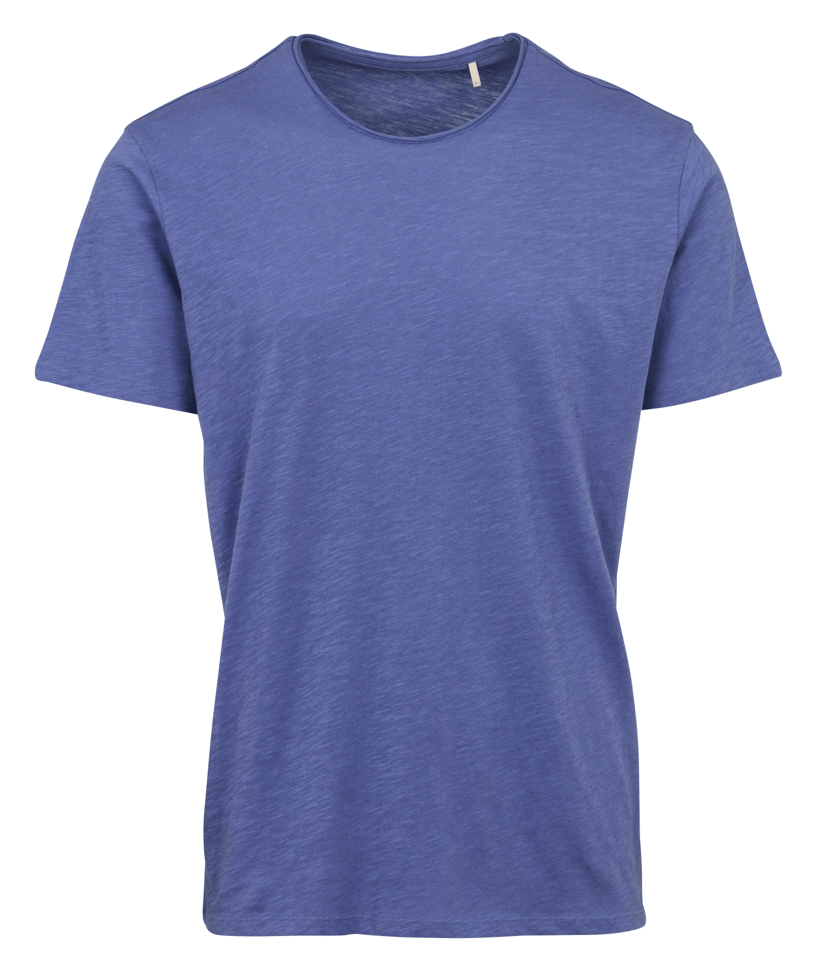 Gerade geschnittenes Rundhals-T-Shirt aus Baumwolle IKKS Blau