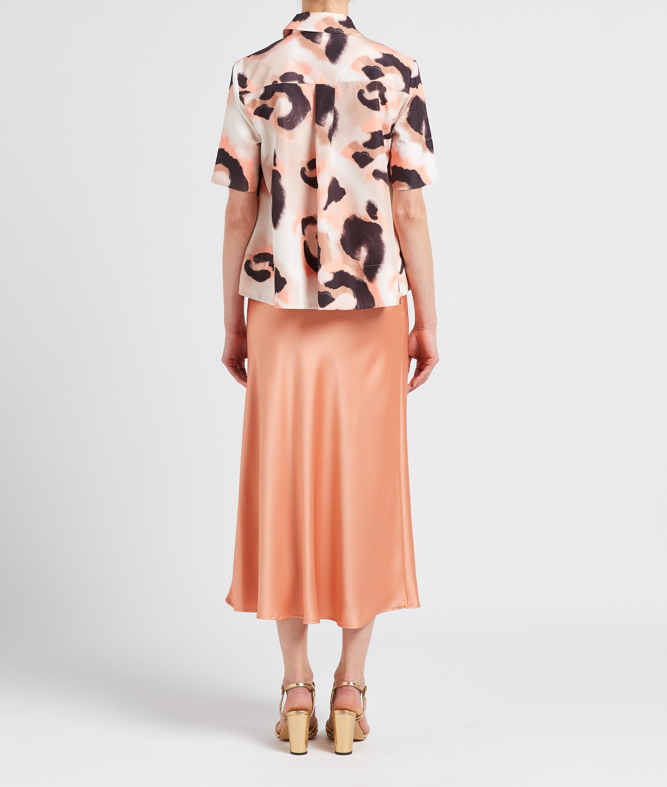 Blouse met dierenhuidprint IMPERIAL Beige