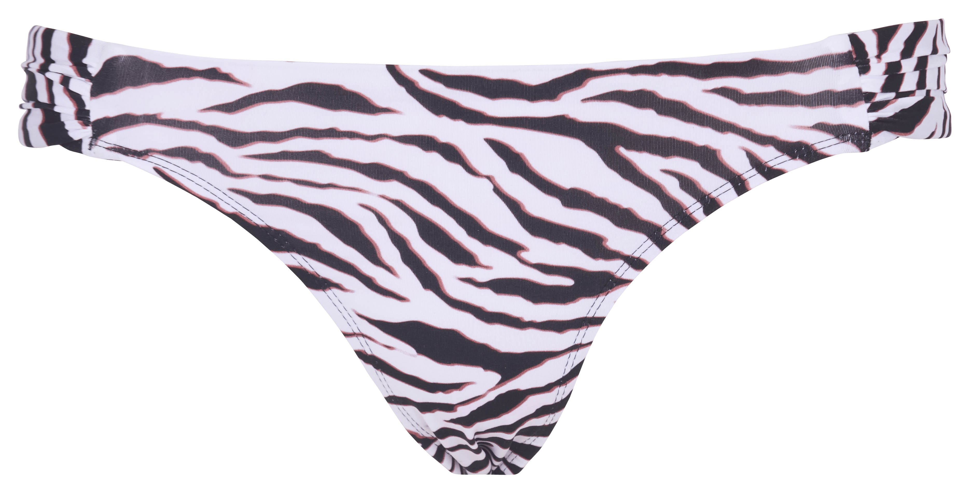 Gestreiftes Bikiniunterteil BANANA MOON Schwarz