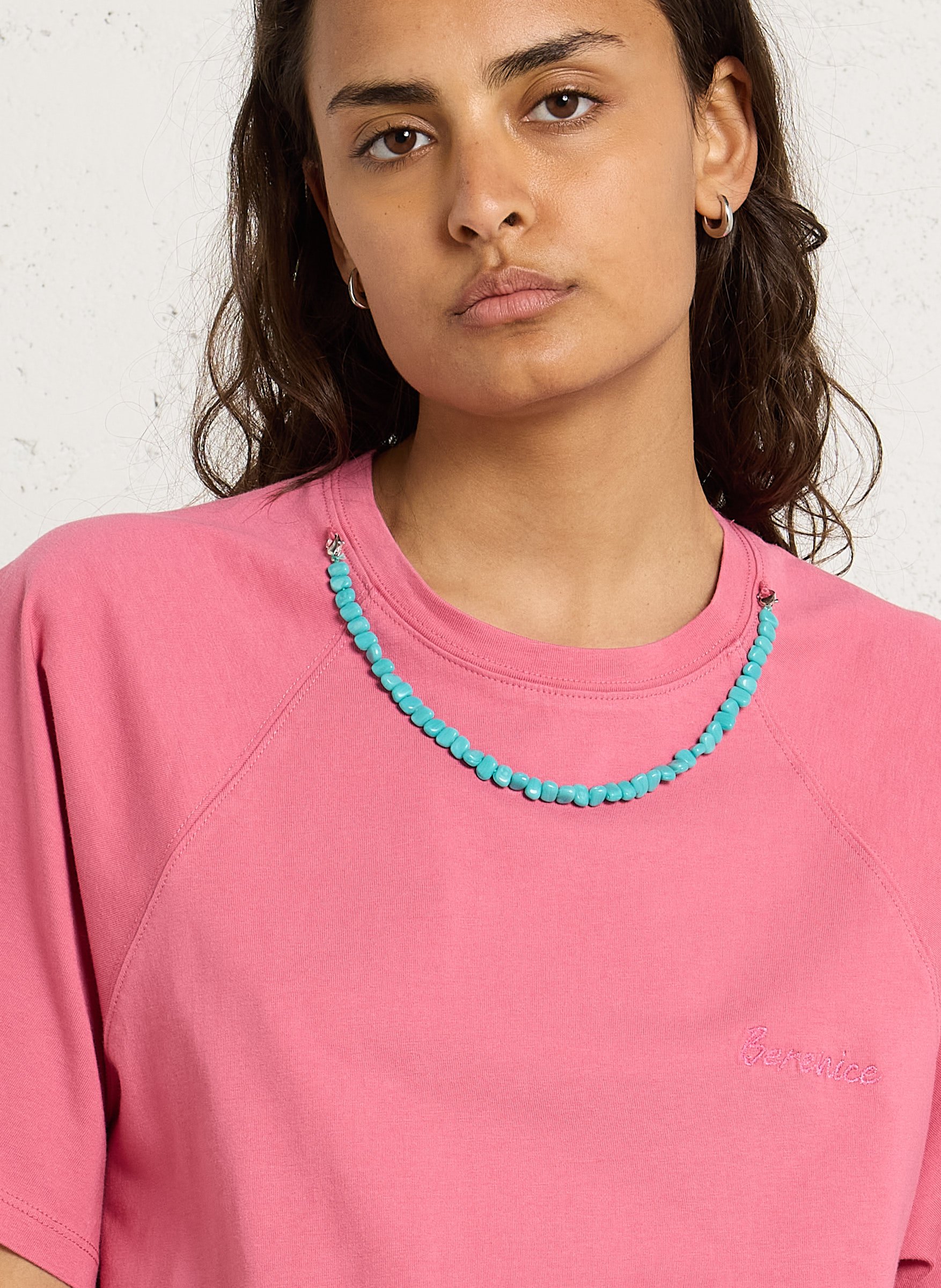 Tee-shirt ample en coton BERENICE Rose