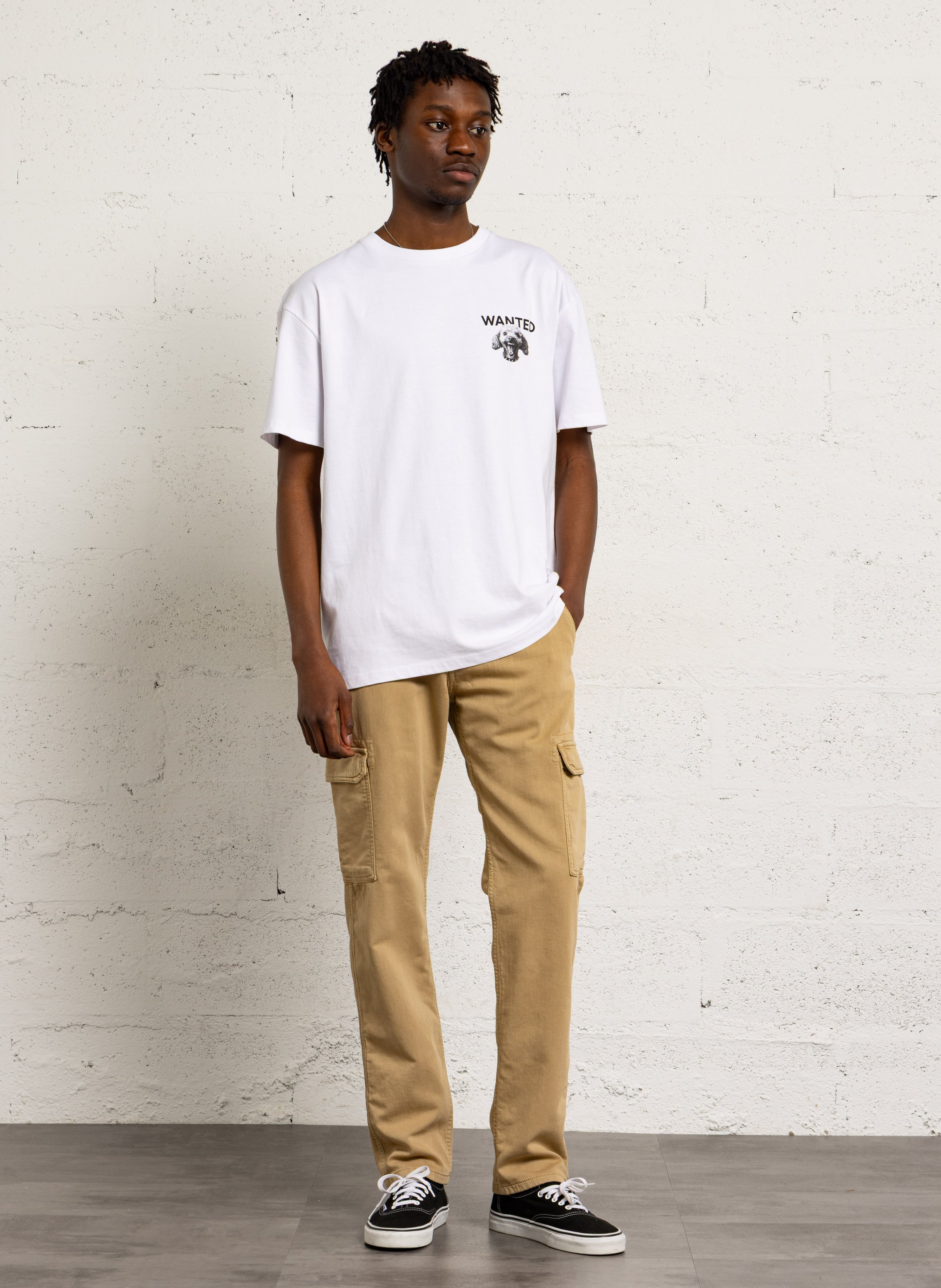 Cotton-blend cargo pants LE TEMPS DES CERISES White