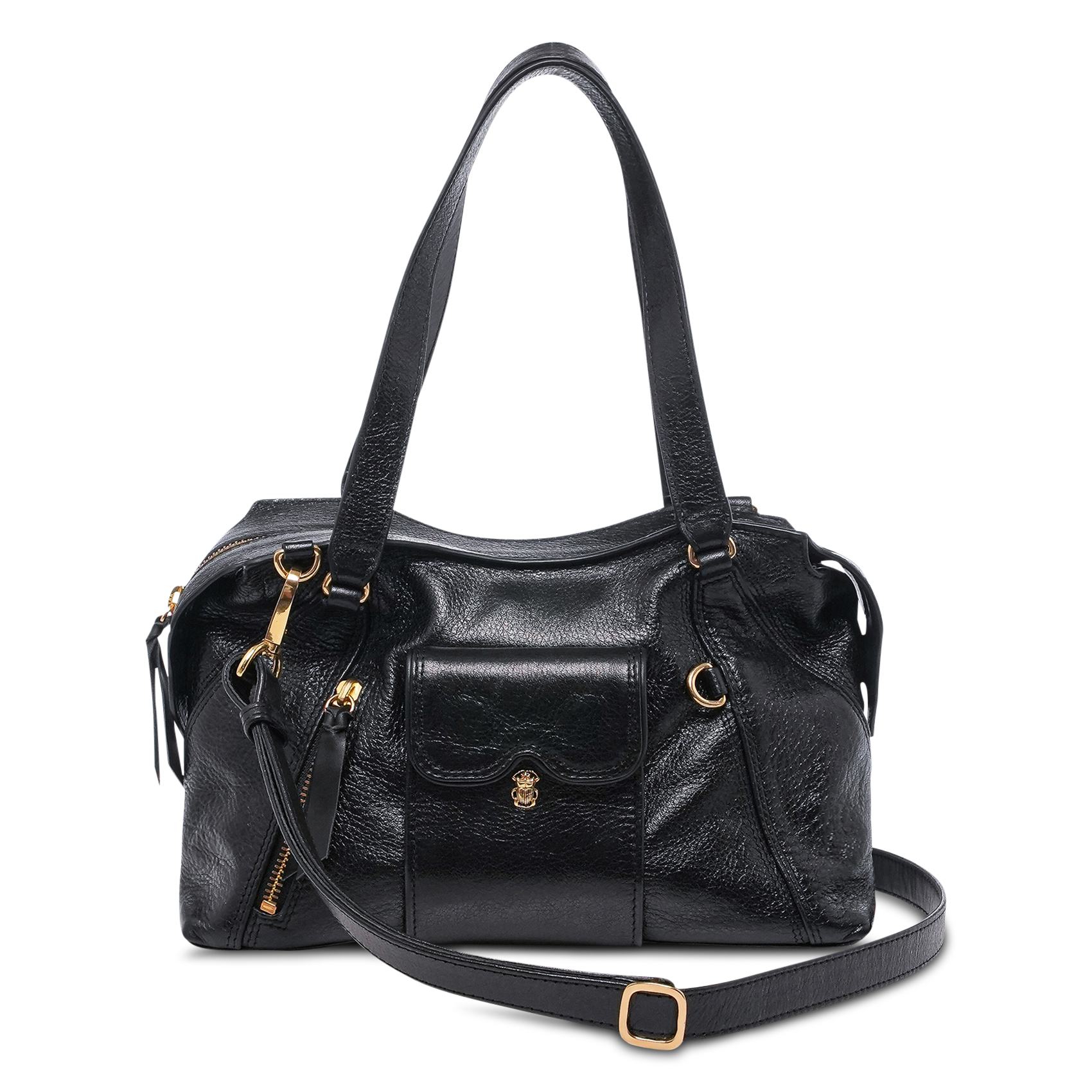 Lederhandtasche CLARIS VIROT Schwarz
