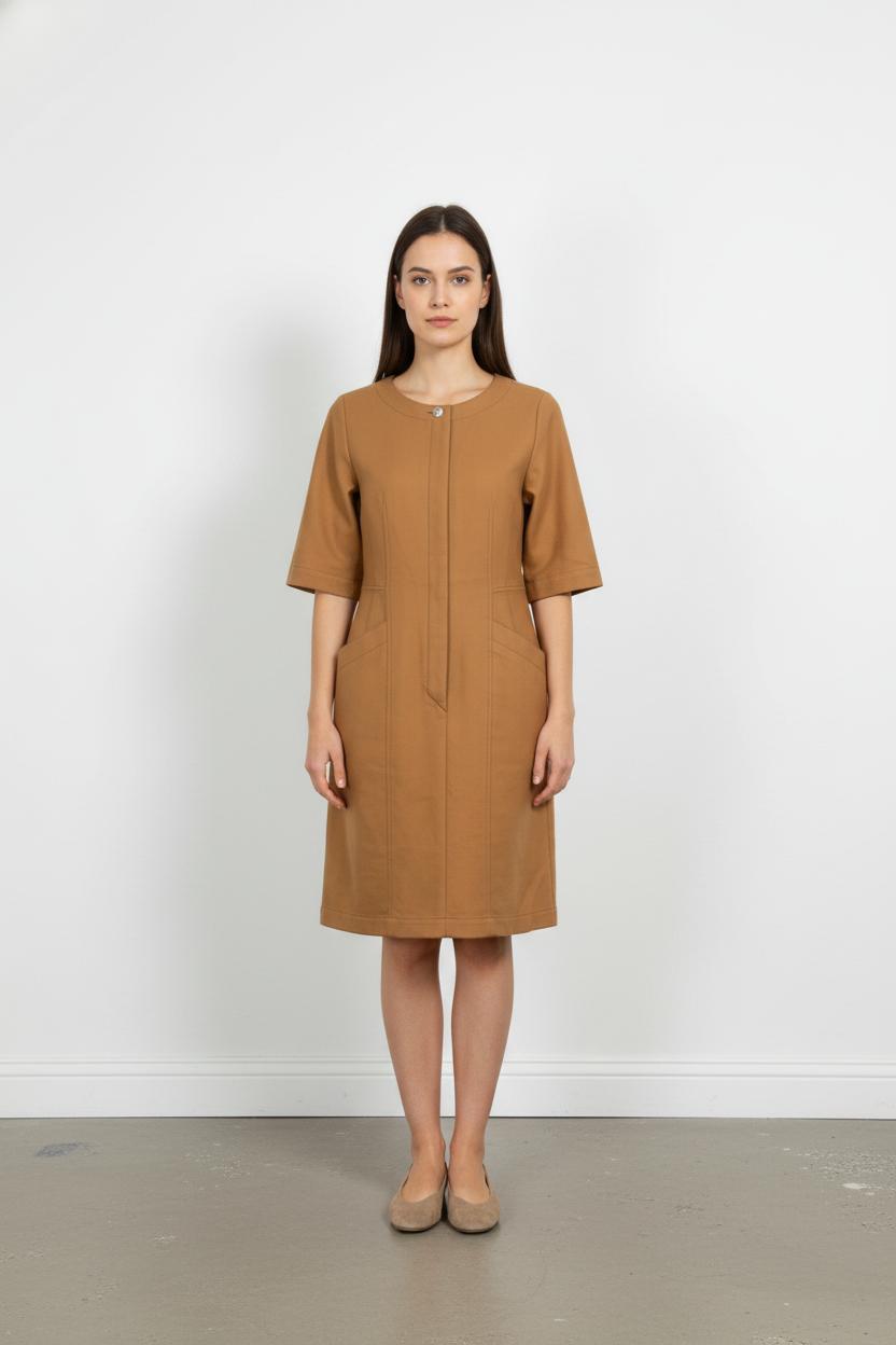 Short & midi dress TARA JARMON - Seconde Main Brown