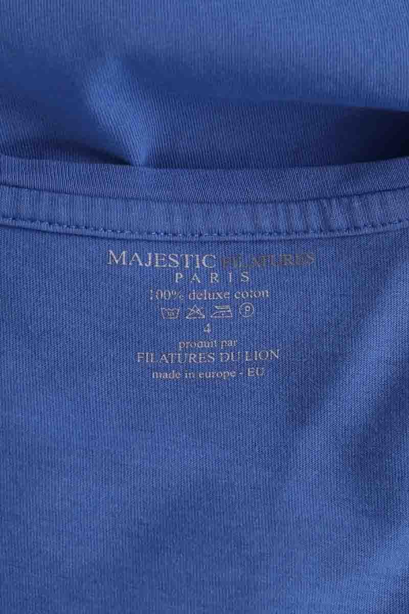 T-shirt MAJESTIC FILATURES - SECONDE MAIN Blue