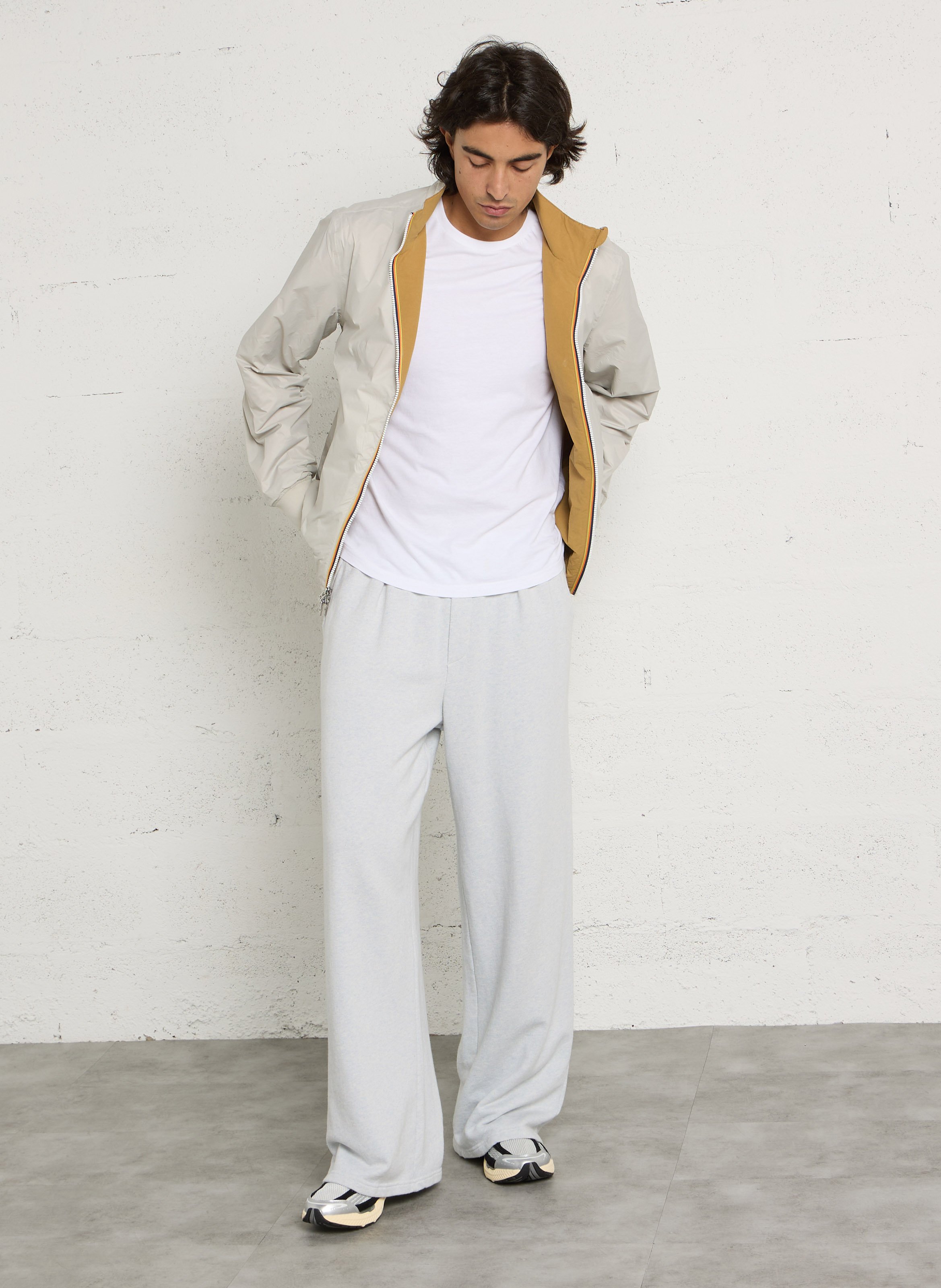 Veste col montant K-WAY Marron