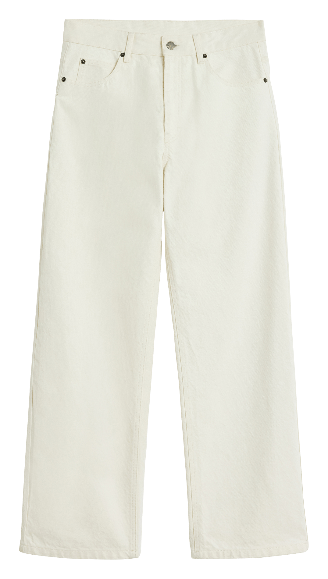 Gerade geschnittene Baumwollhose SOEUR Beige