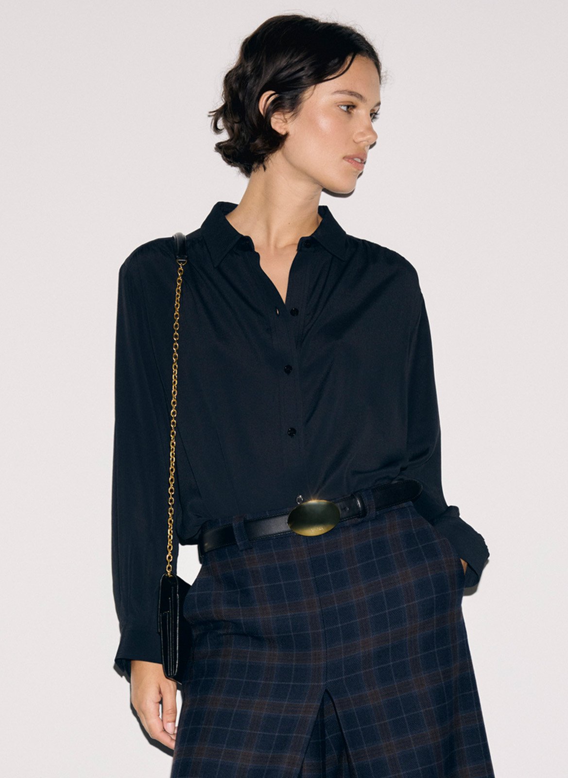 Plain straight shirt GERARD DAREL Black