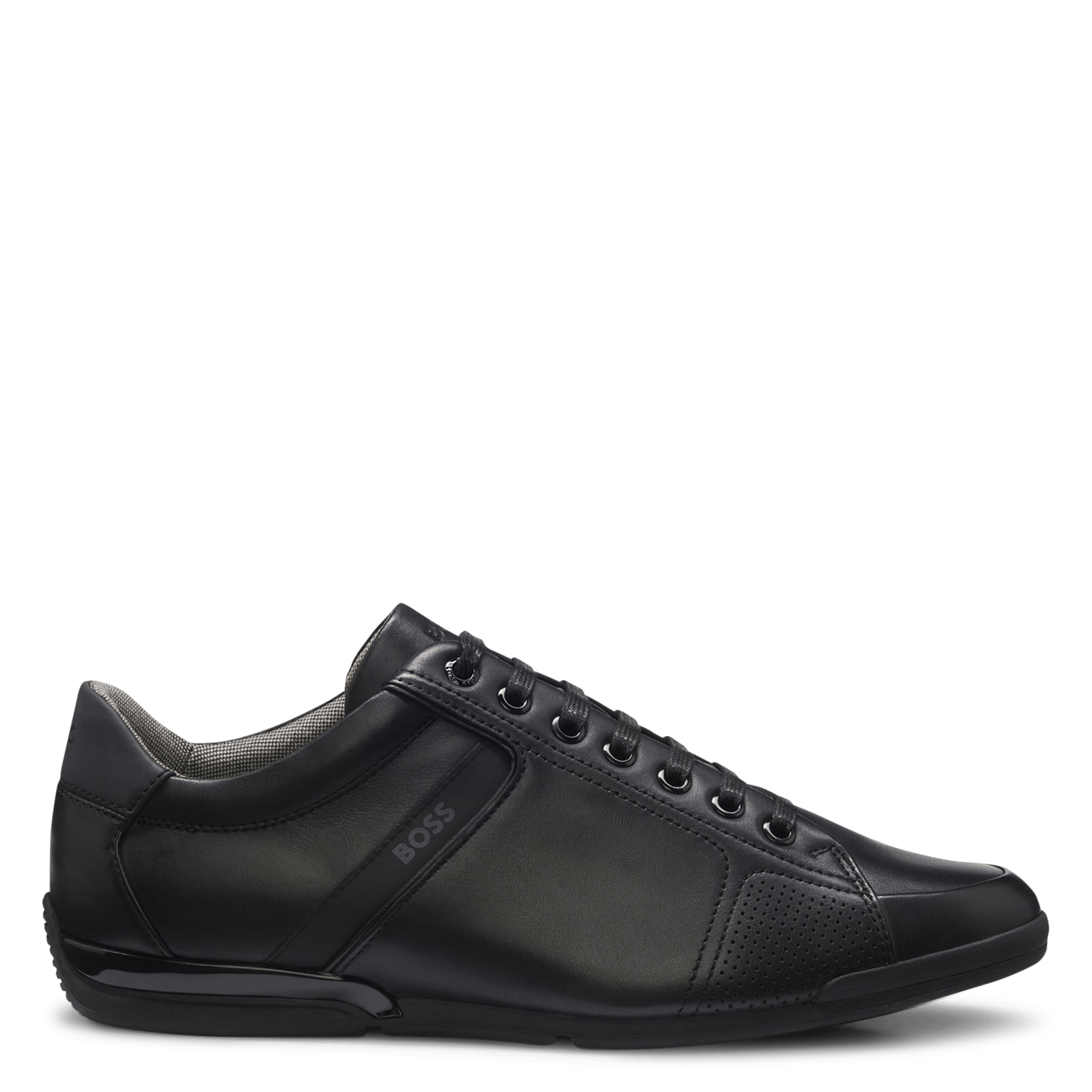 Low-top suede sneakers BOSS Black