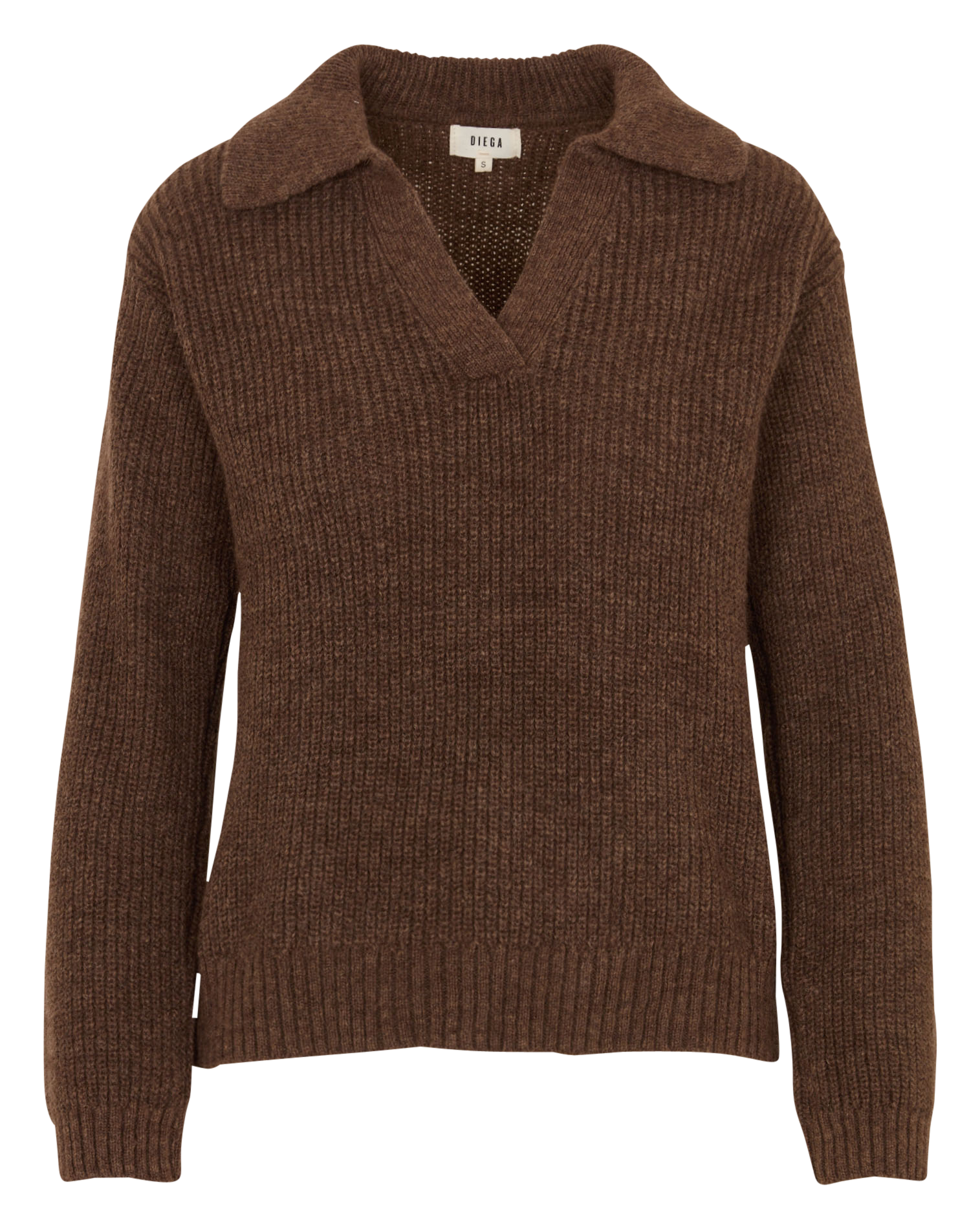 Gerade geschnittener Strickpullover DIEGA Braun