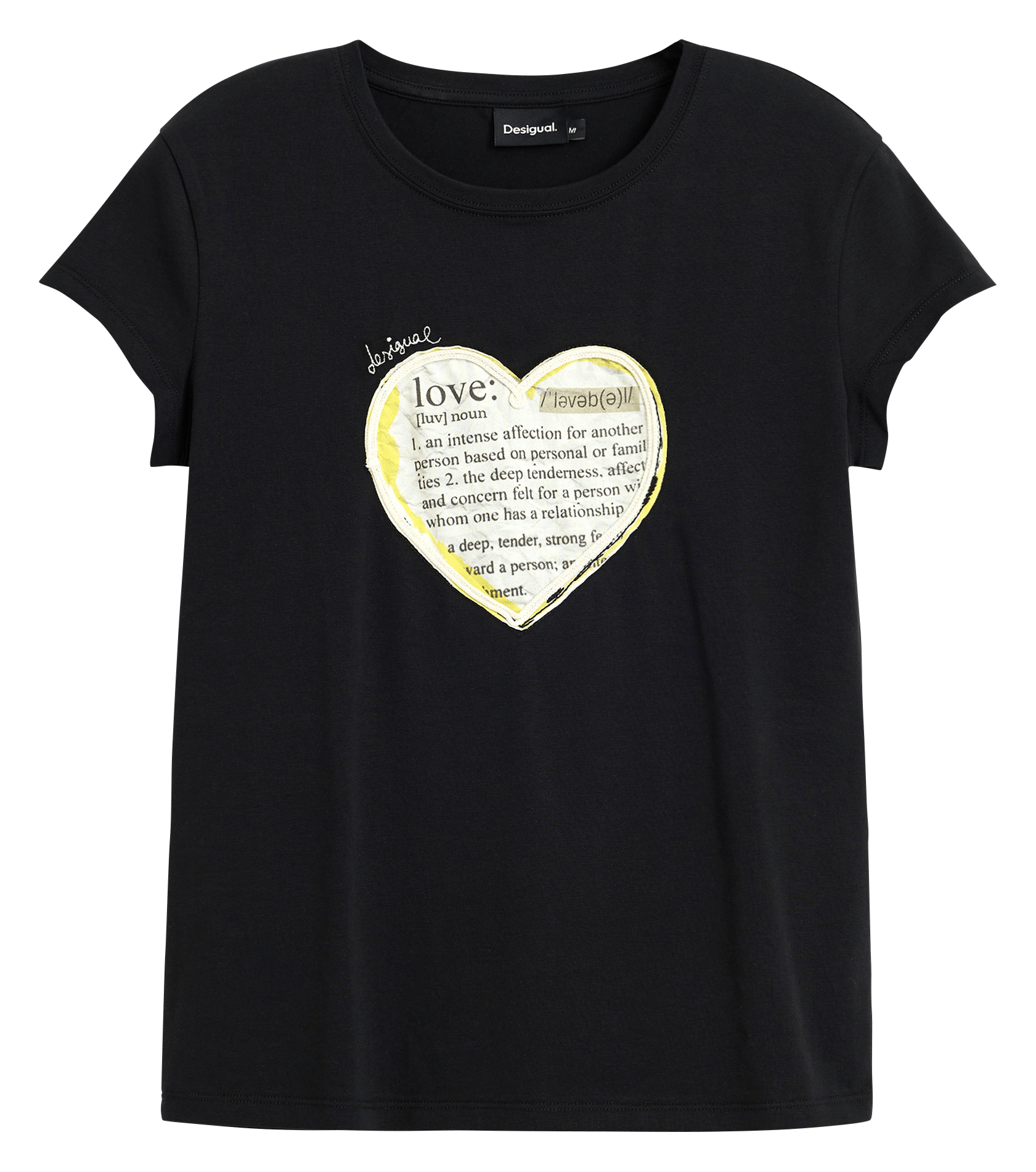 Gerade geschnittenes Rundhals-T-Shirt aus Baumwoll-Mix DESIGUAL