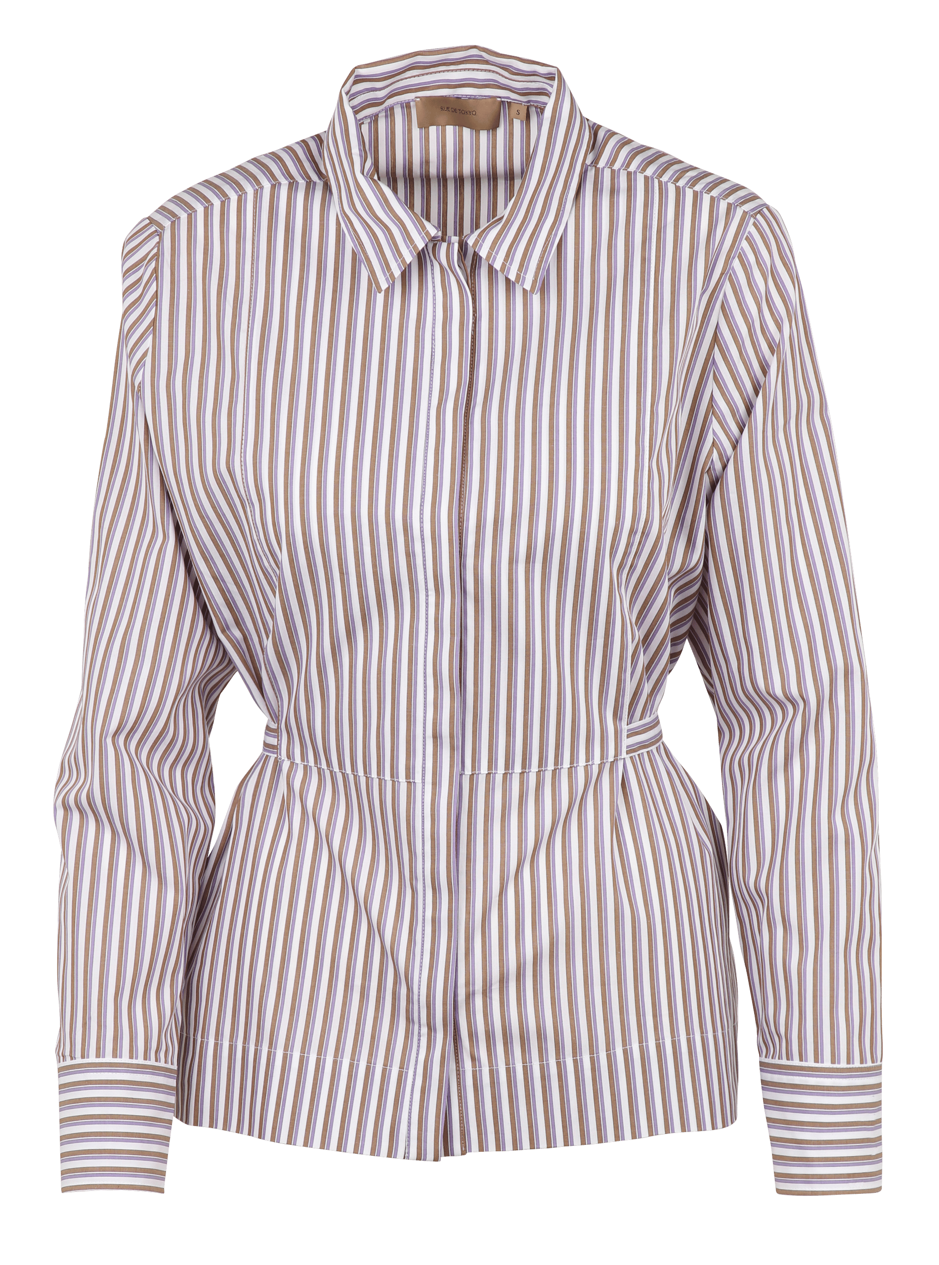 Chemise droite rayée en coton RUE DE TOKYO Multicolore