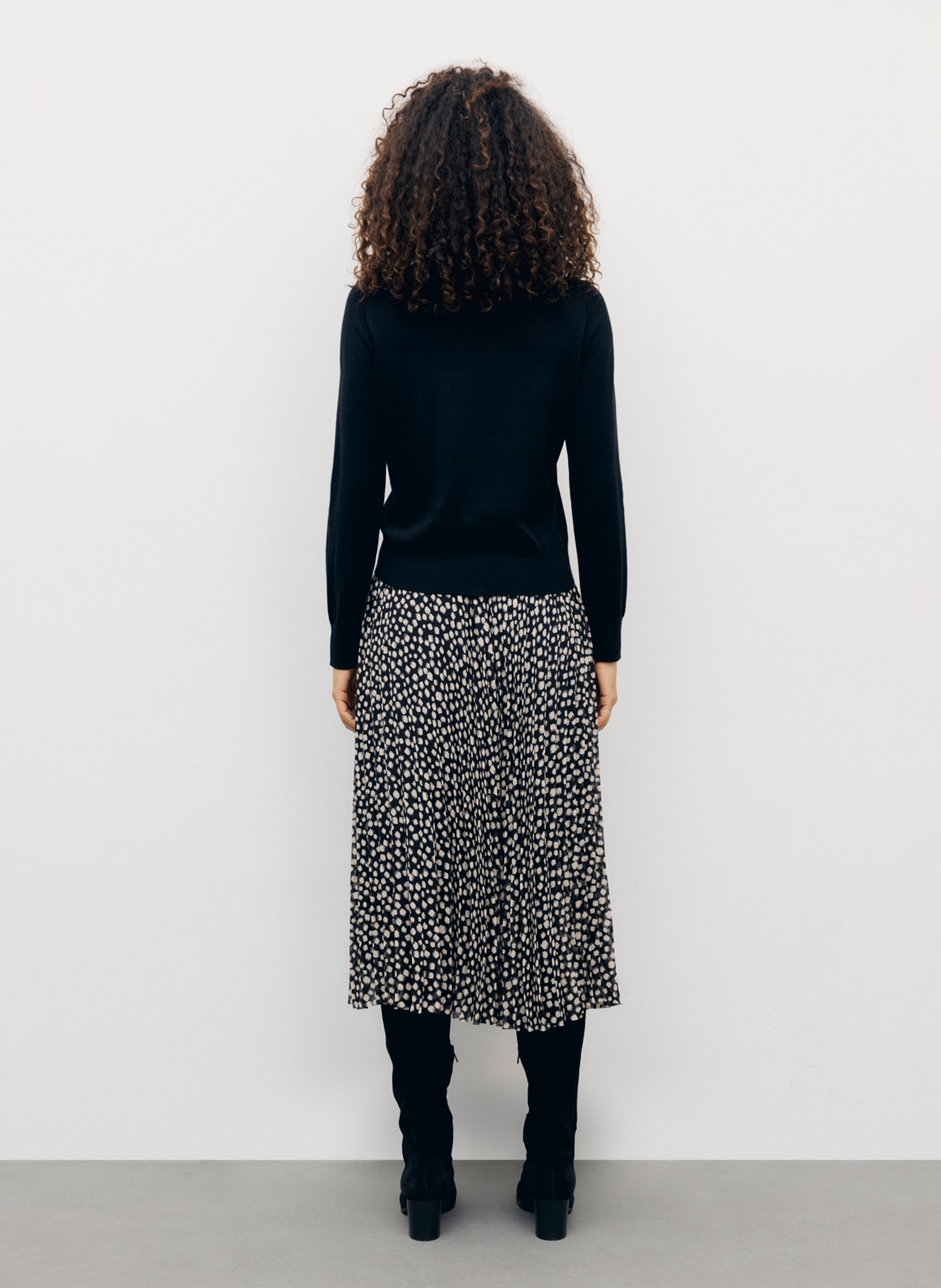 Gerader Pullover mit Rollkragen aus Wolle GERARD DAREL Schwarz