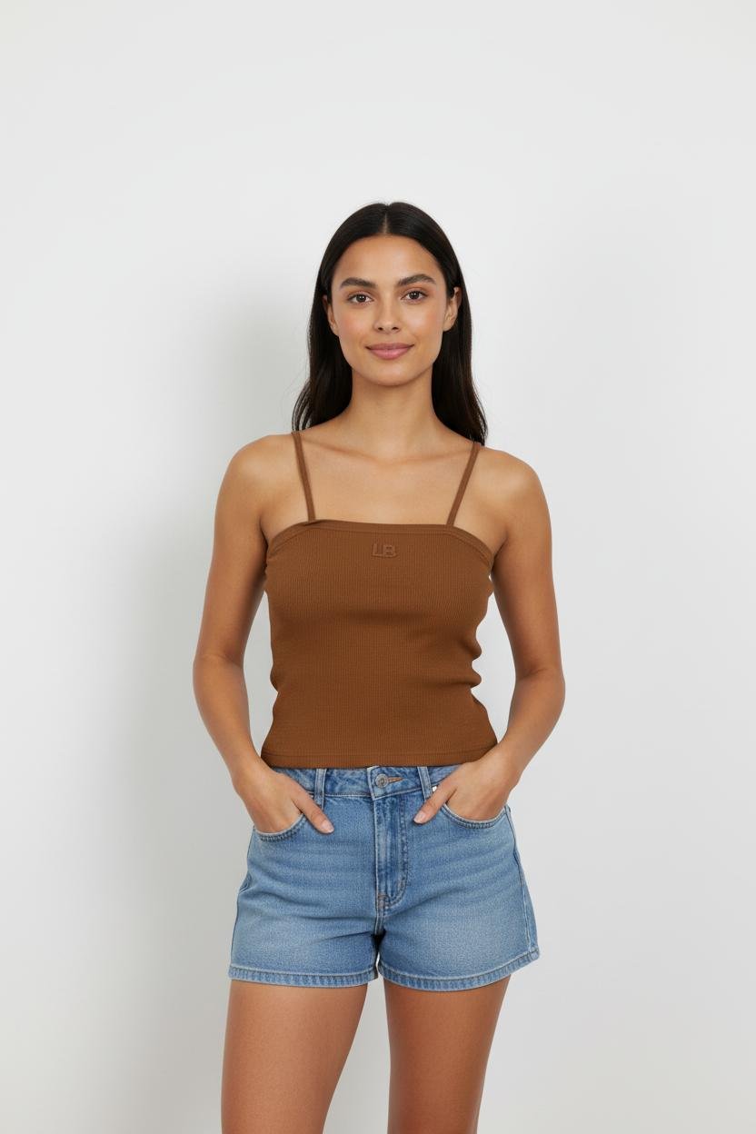 Top & tank top LAURENCE BRAS - Seconde Main Brown