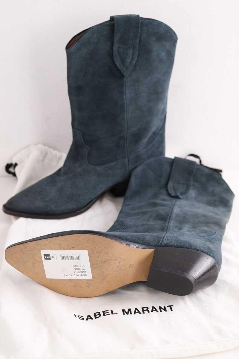 Western boots ISABEL MARANT - Seconde Main Blue
