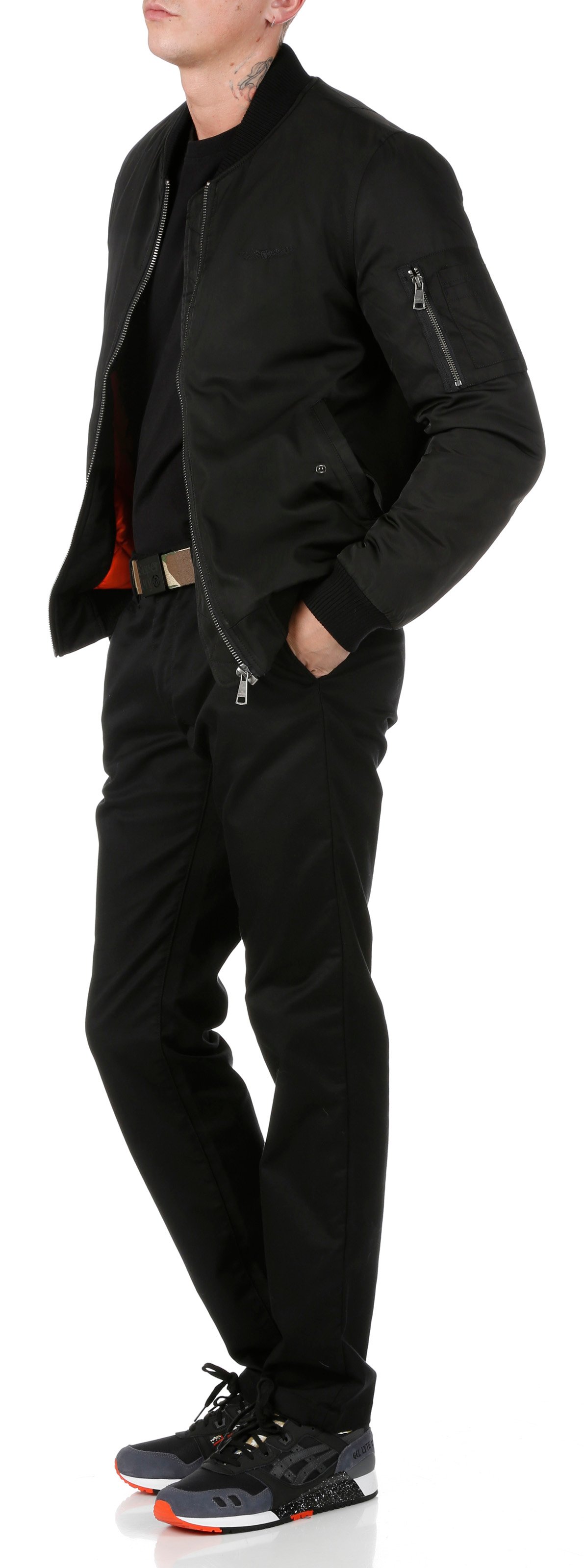 Bomber matelassé zippé BOMBERS ORIGINAL Noir