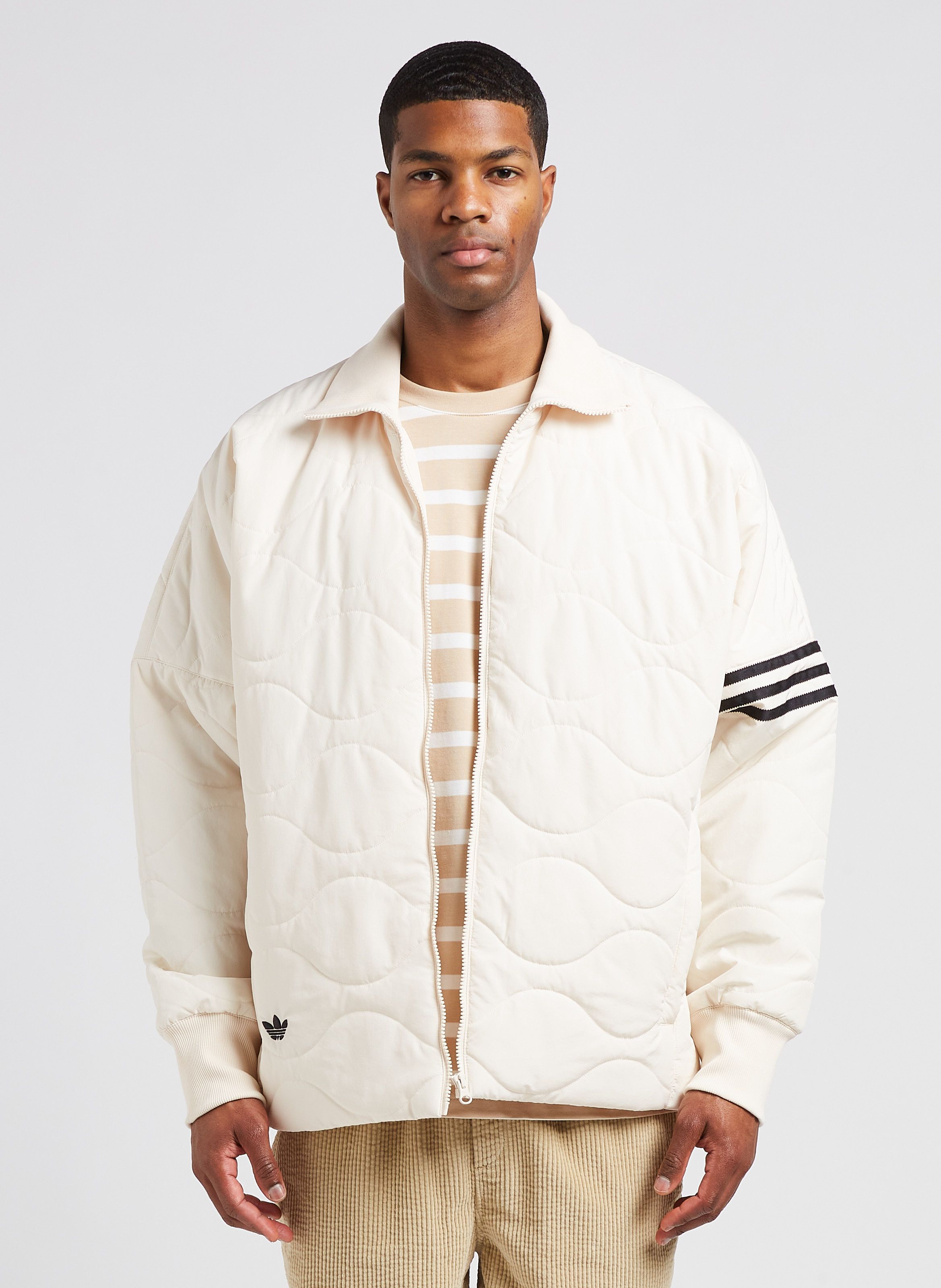 Adidas mens quilted hot sale jacket