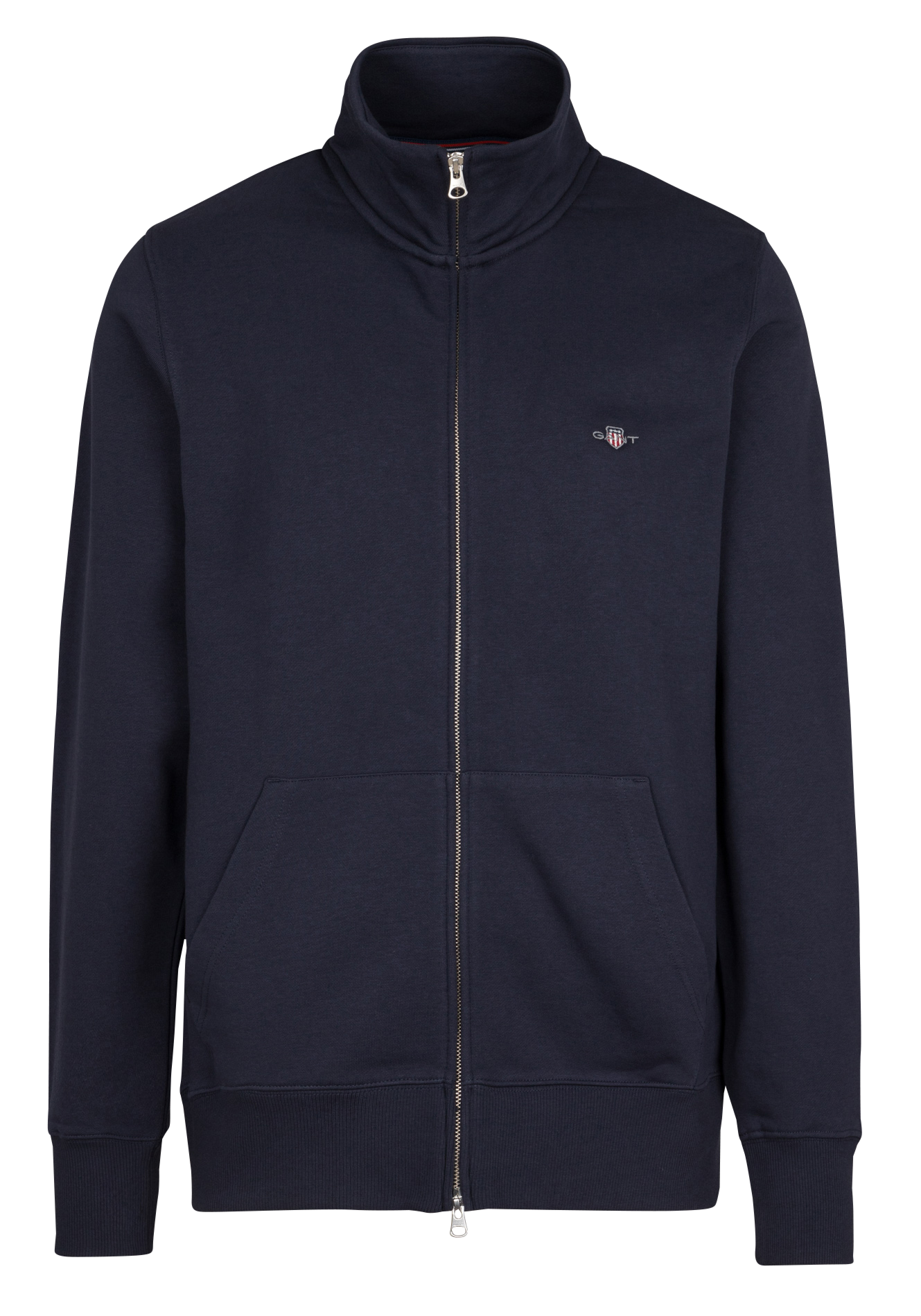 Sweat regular-fit col montant en coton mélangé GANT Bleu