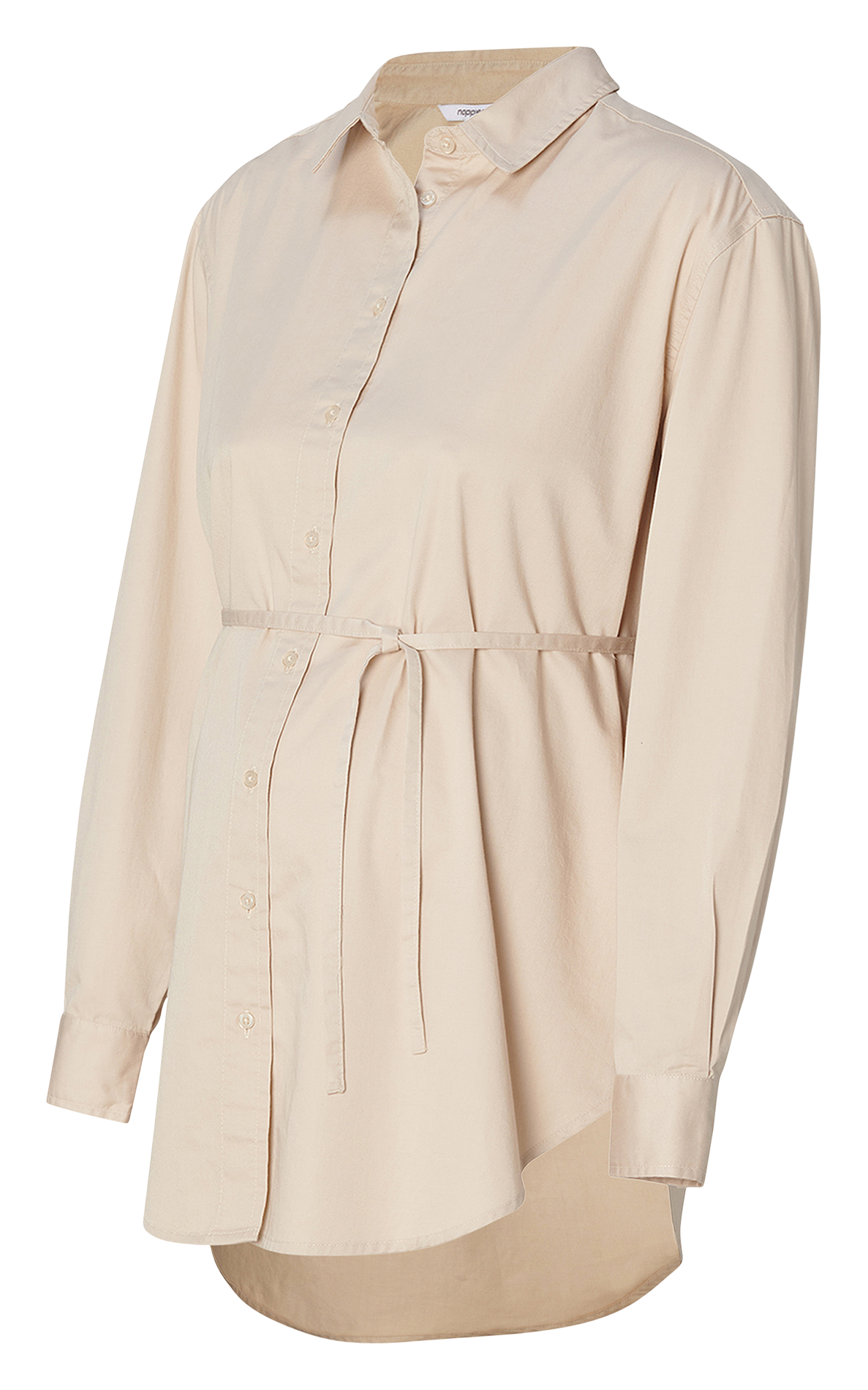 Cotton shirt with classic collar NOPPIES Beige