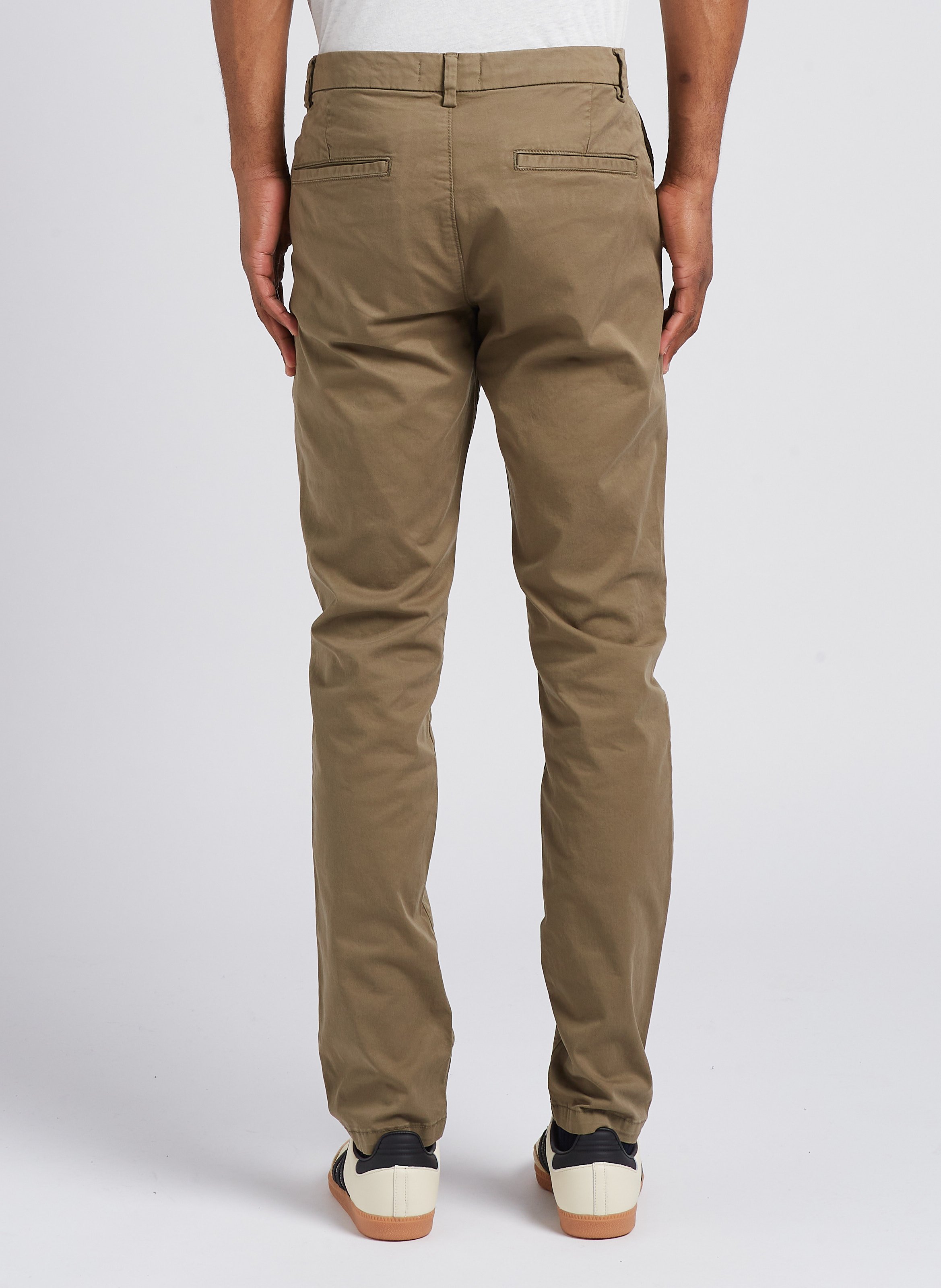 Slim-fit chino | katoenblend IKKS Kaki