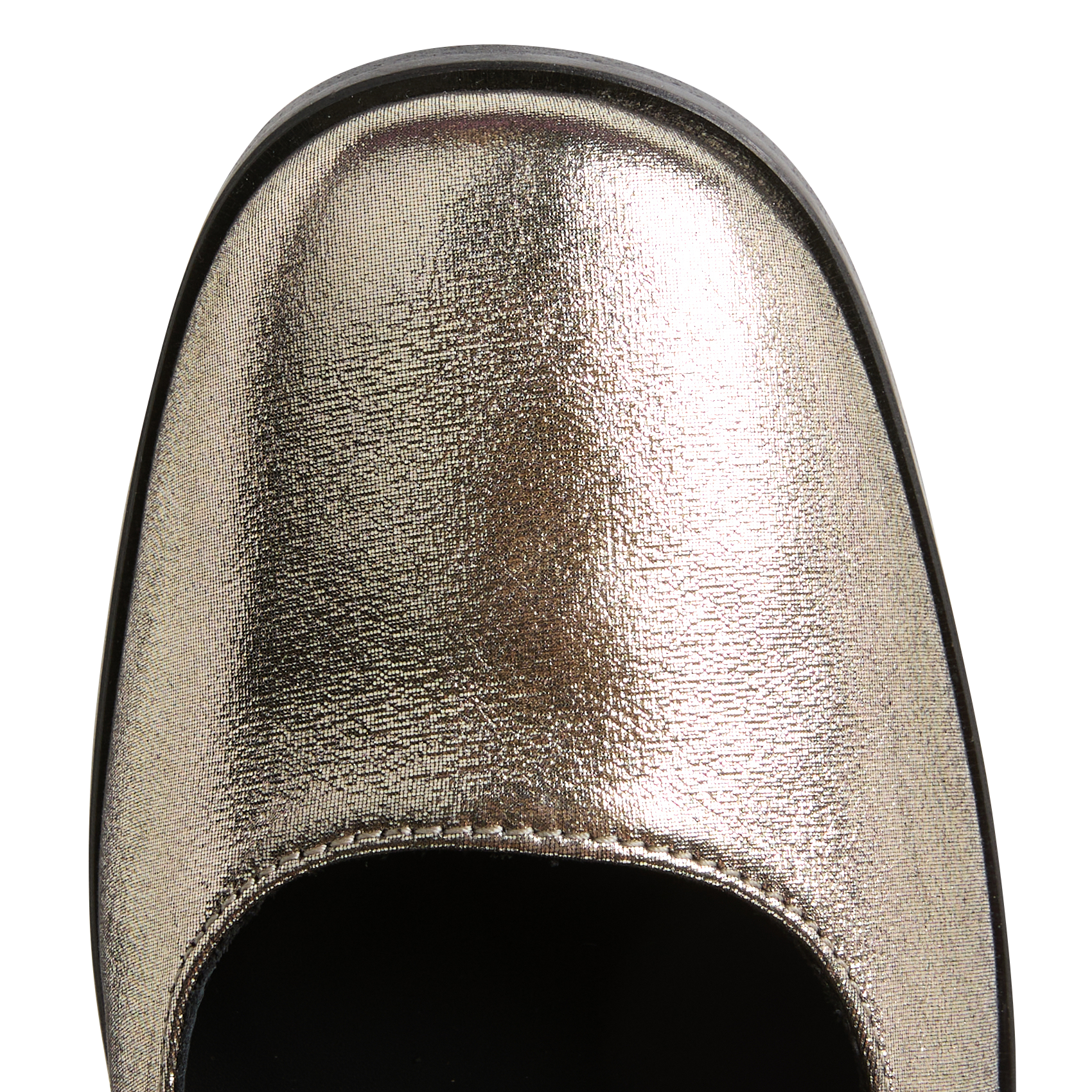 Metallic leather baby shoes MAISON TOUFET Golden