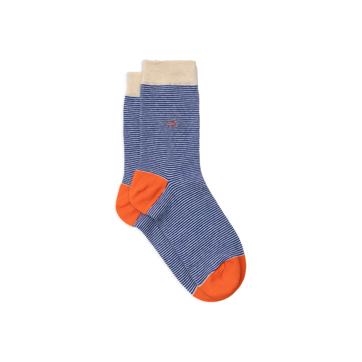 Striped combed cotton socks BILLYBELT Blue