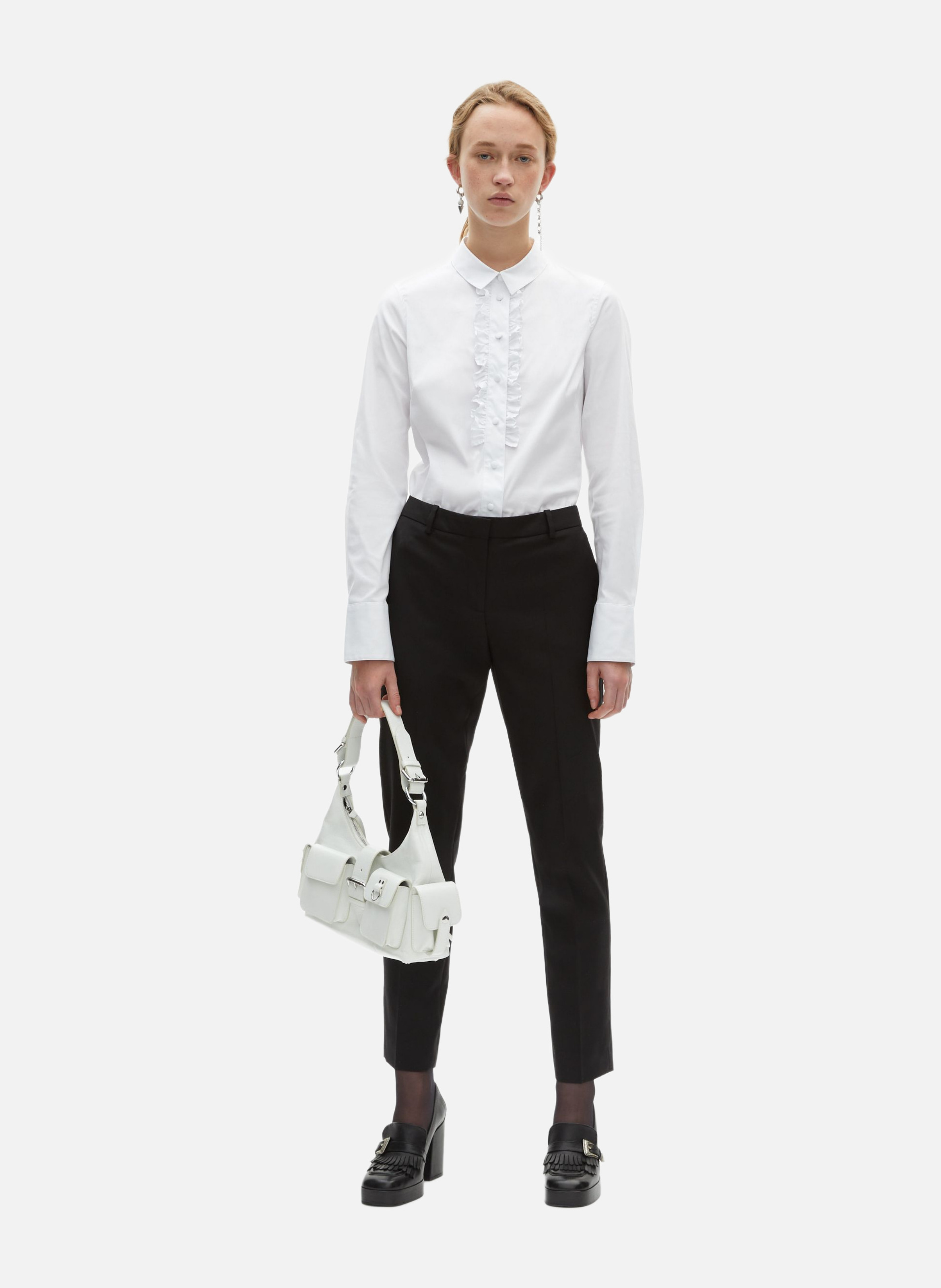 Tailored wool trousers with a slim fit THE KOOPLES Black