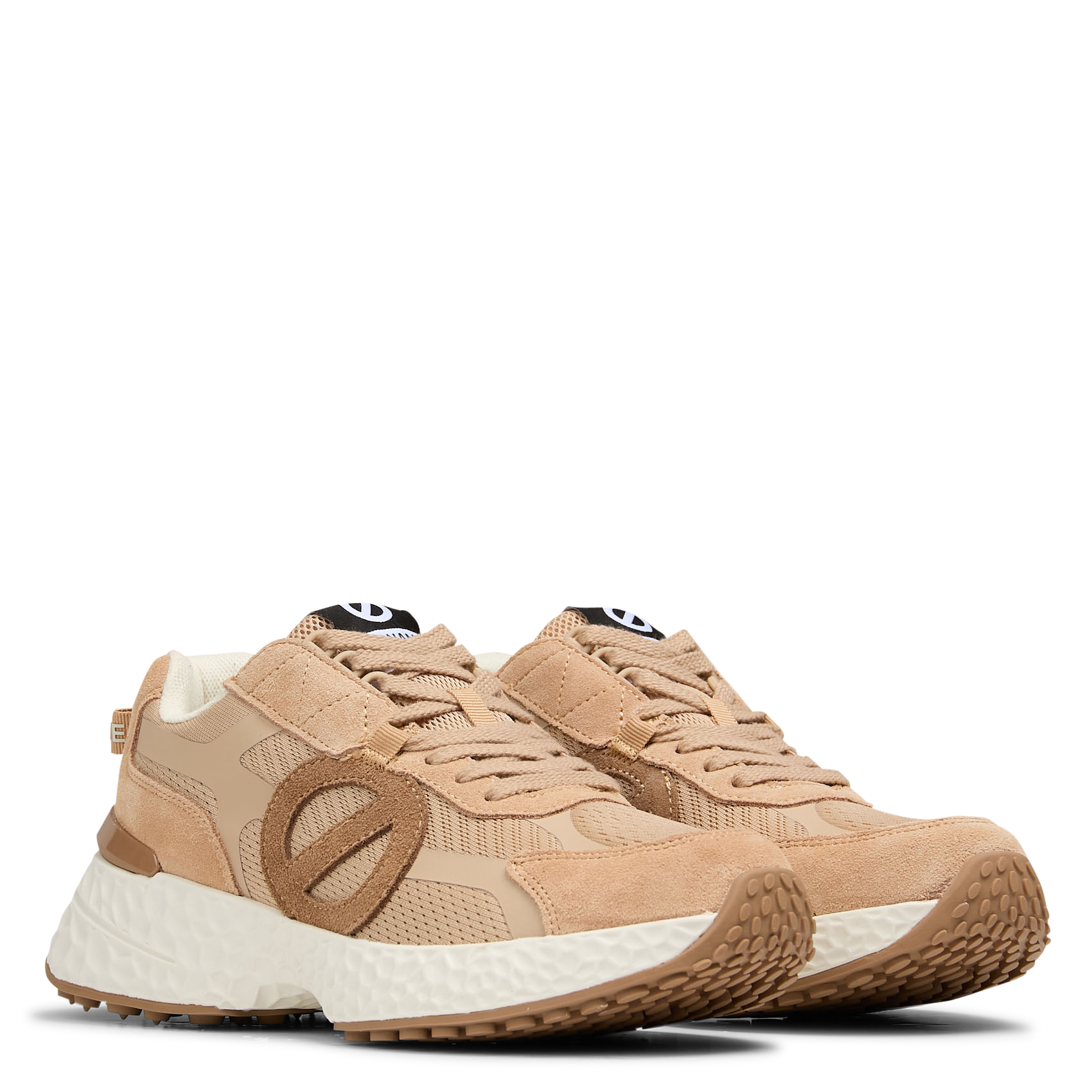 Baskets basses bi-matière NO NAME Beige