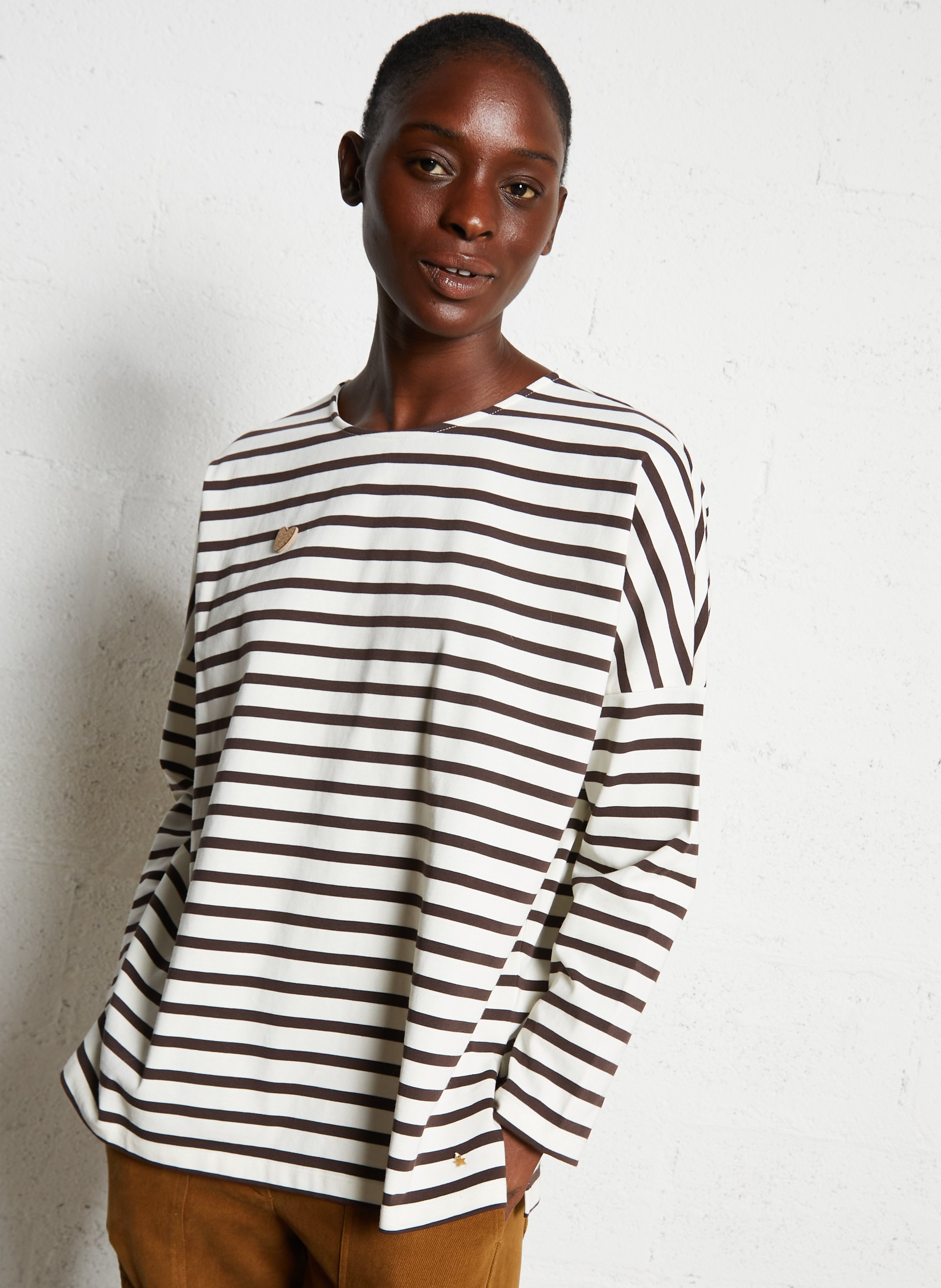 Tee-shirt oversize en coton DES PETITS HAUTS