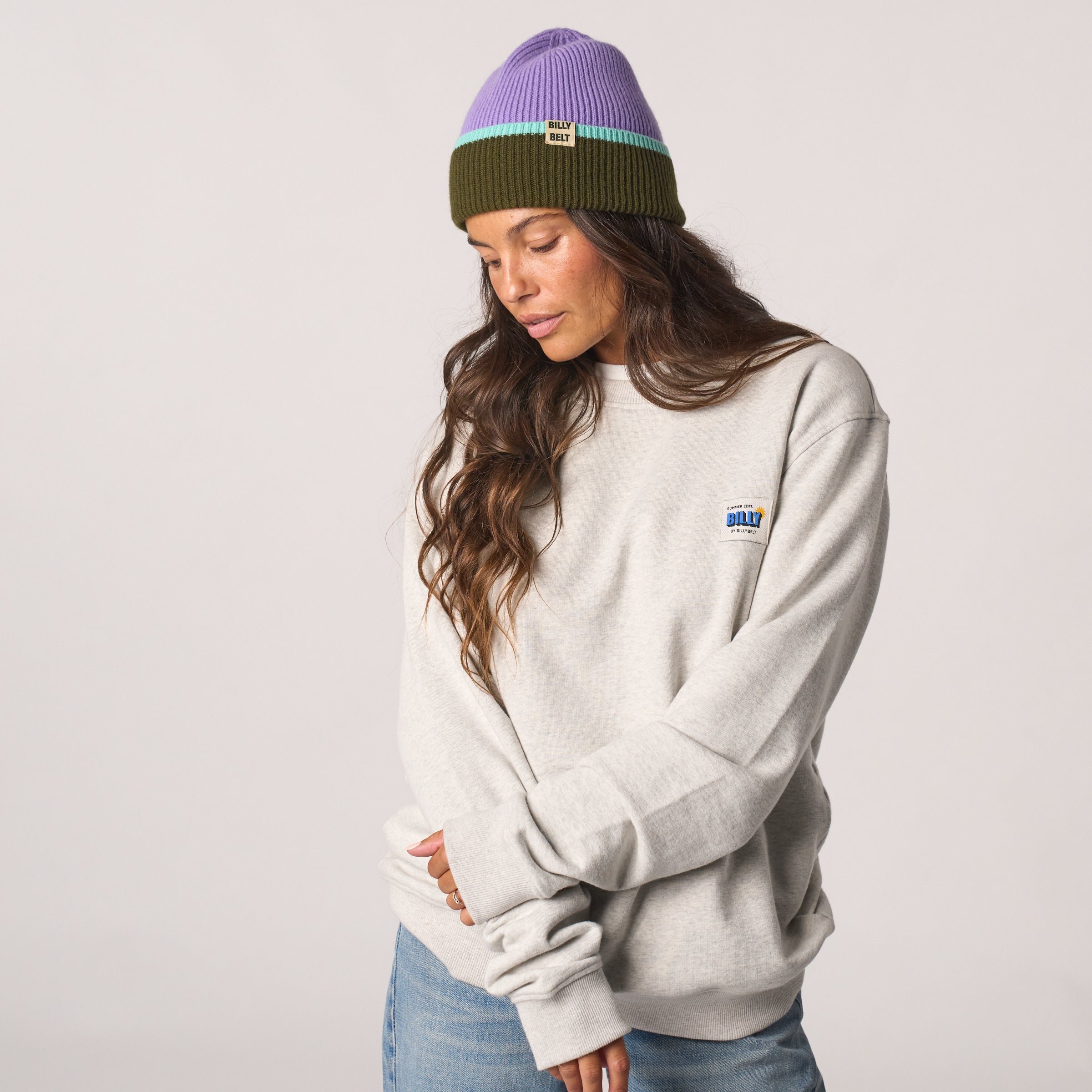 Low-cut loose-fit dress BILLYBELT Purple