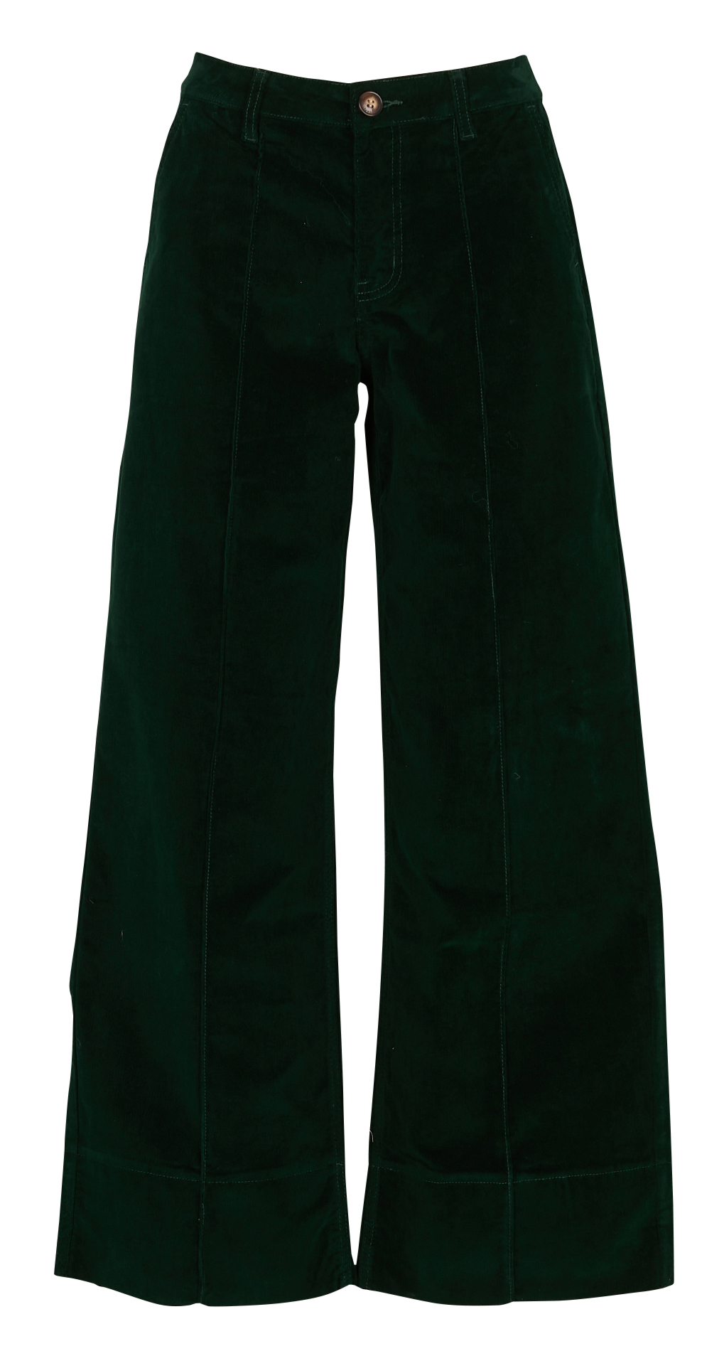 Weite Hose aus Baumwoll-Mix mit hohem Bund LA PETITE ETOILE Grun