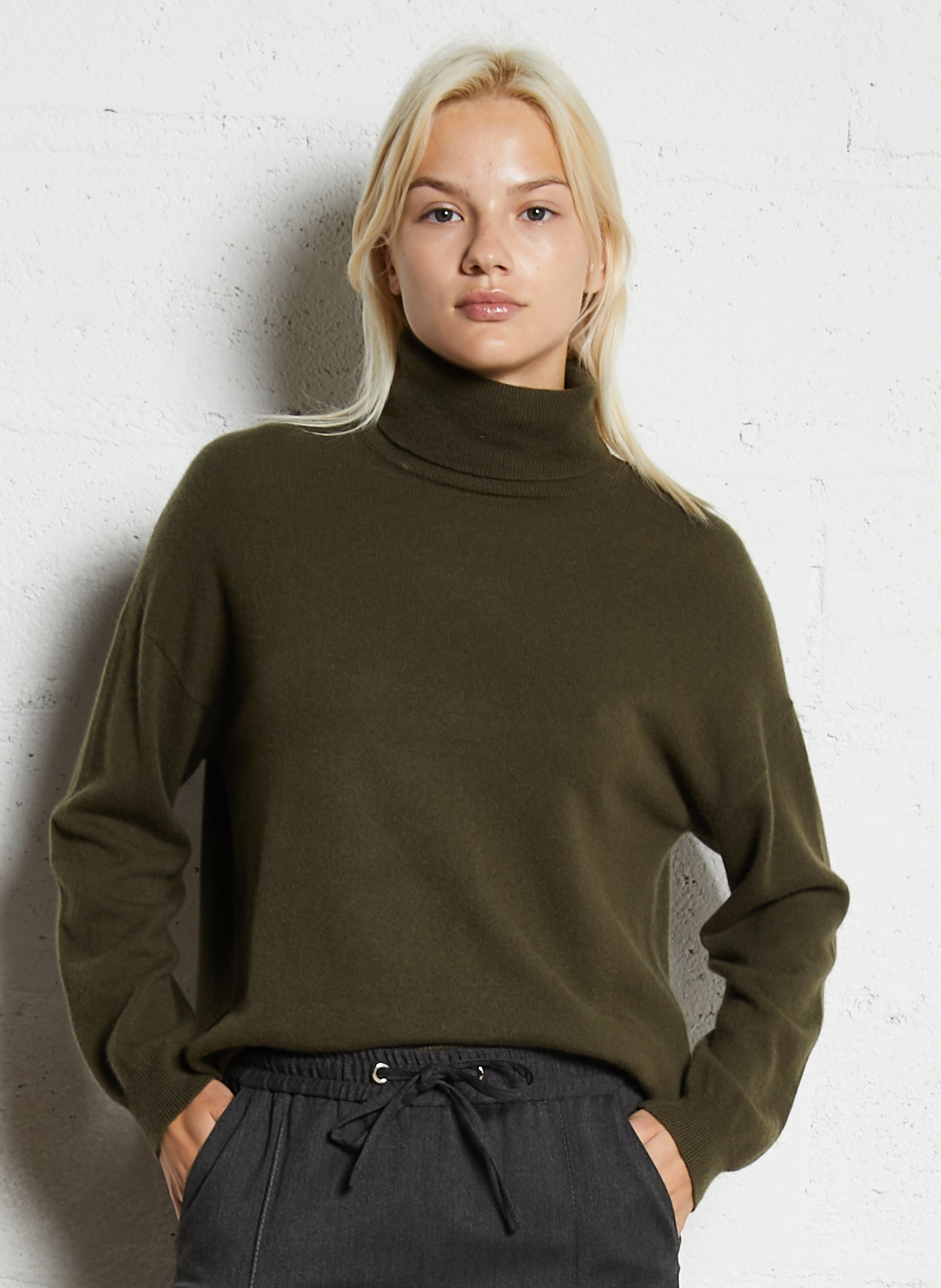 Pull oversize col roulé en cachemire SUD EXPRESS