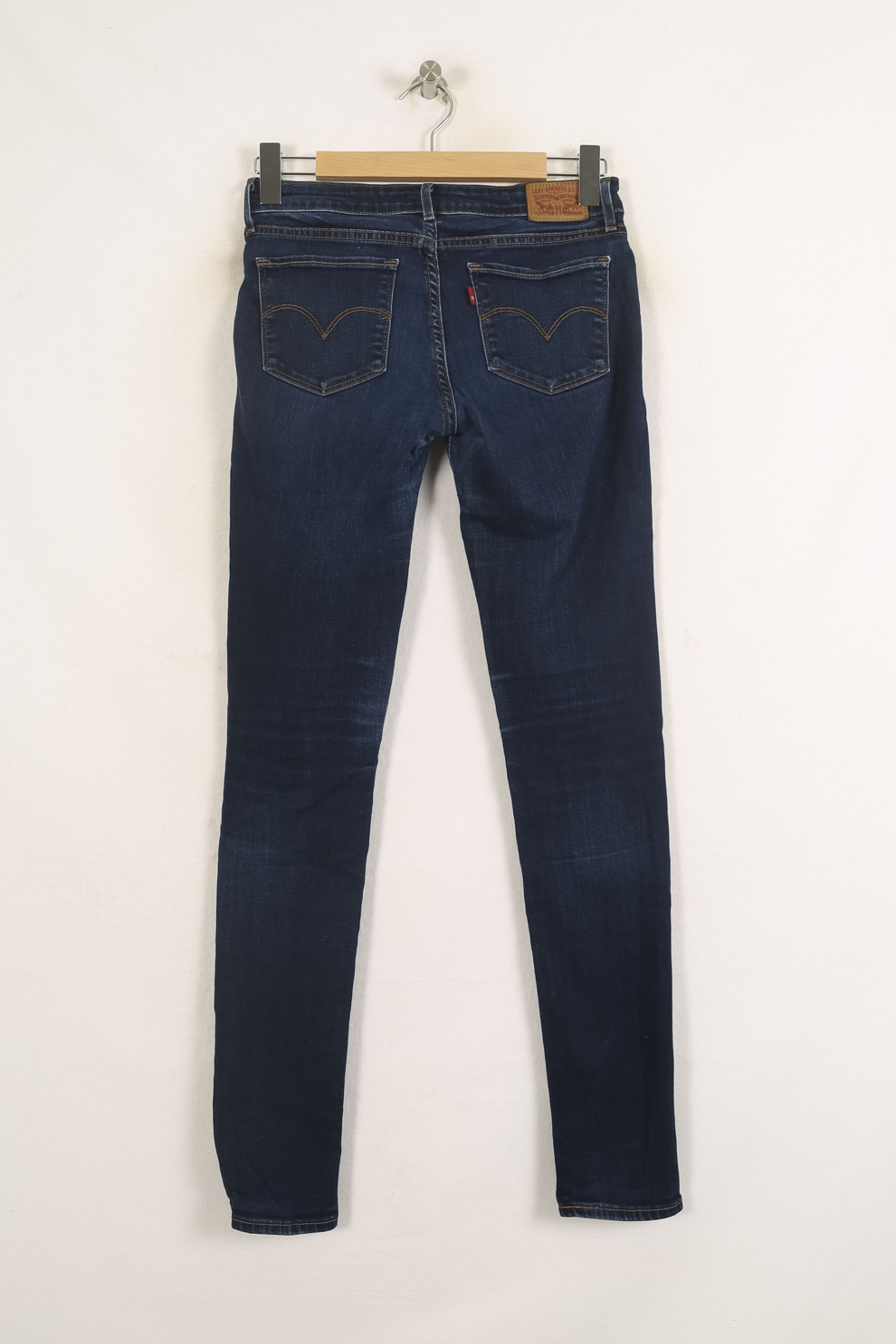 Cropped slim jeans with studs LEVI'S - Seconde main Blue