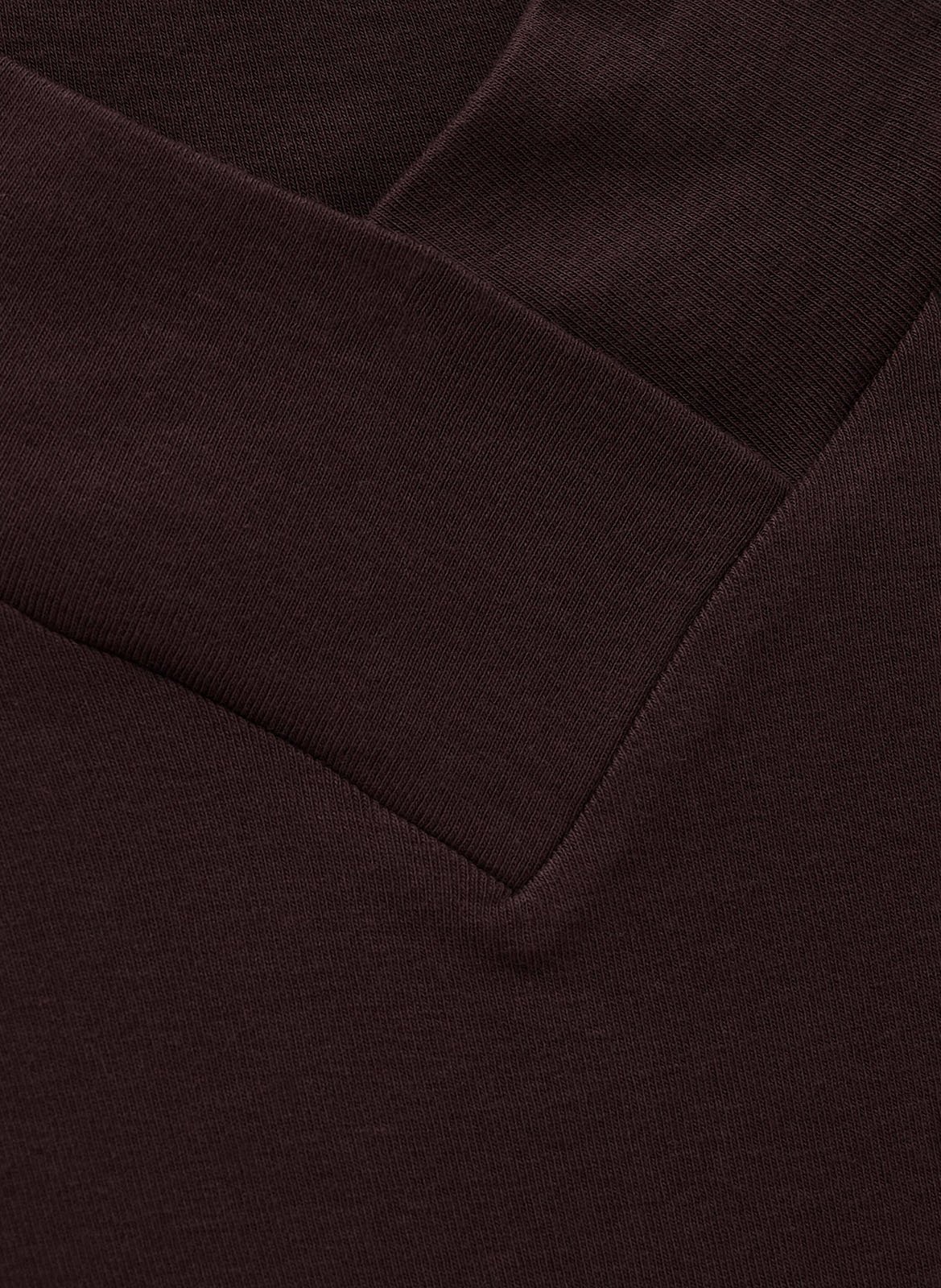 Pull col montant en en coton BA&SH Marron