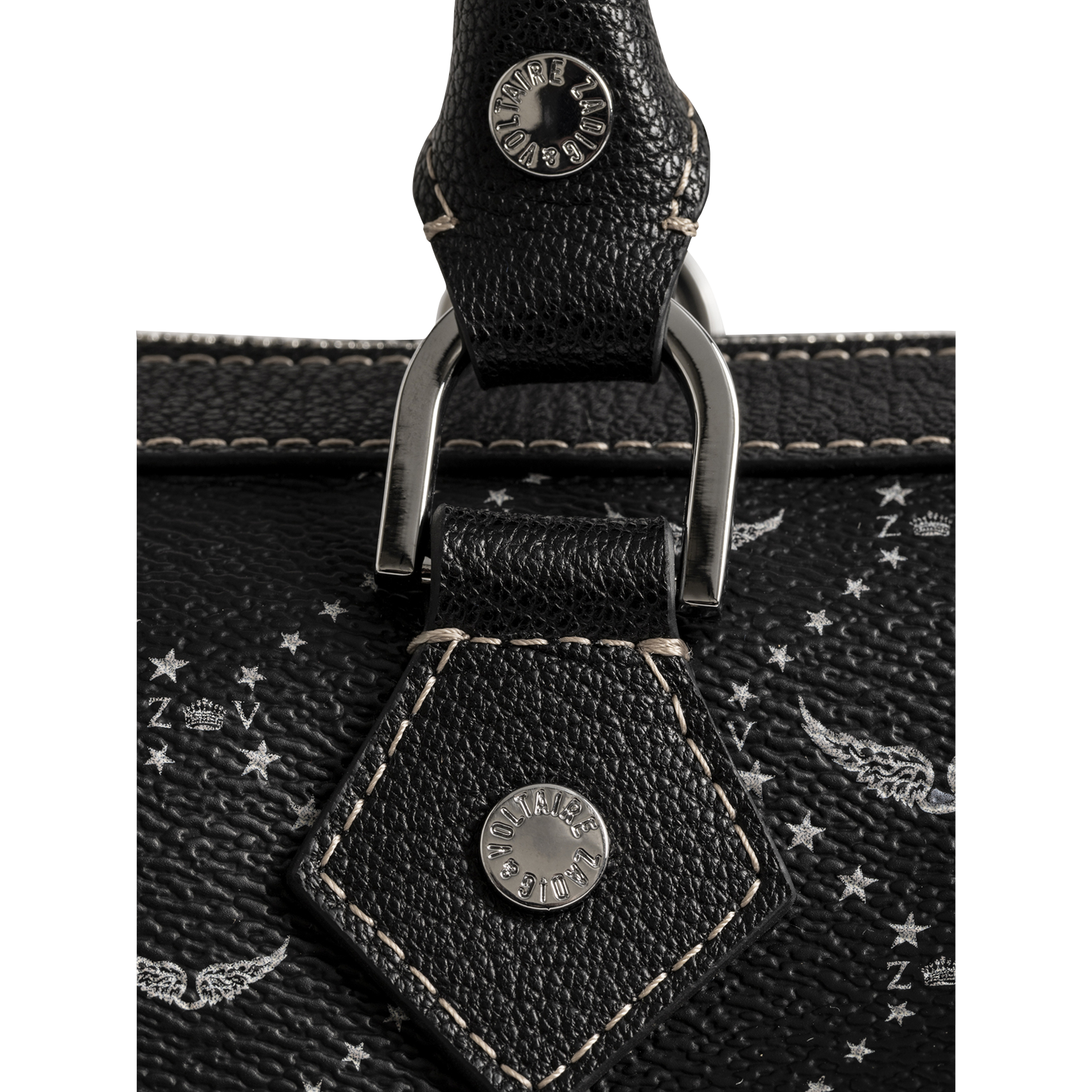 Printed handbag ZADIG&VOLTAIRE Black