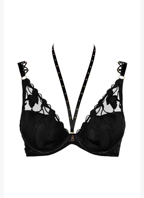 Soutien-gorge plunge foulard | Noir by AUBADE Soutien-gorge plunge foulard Noir