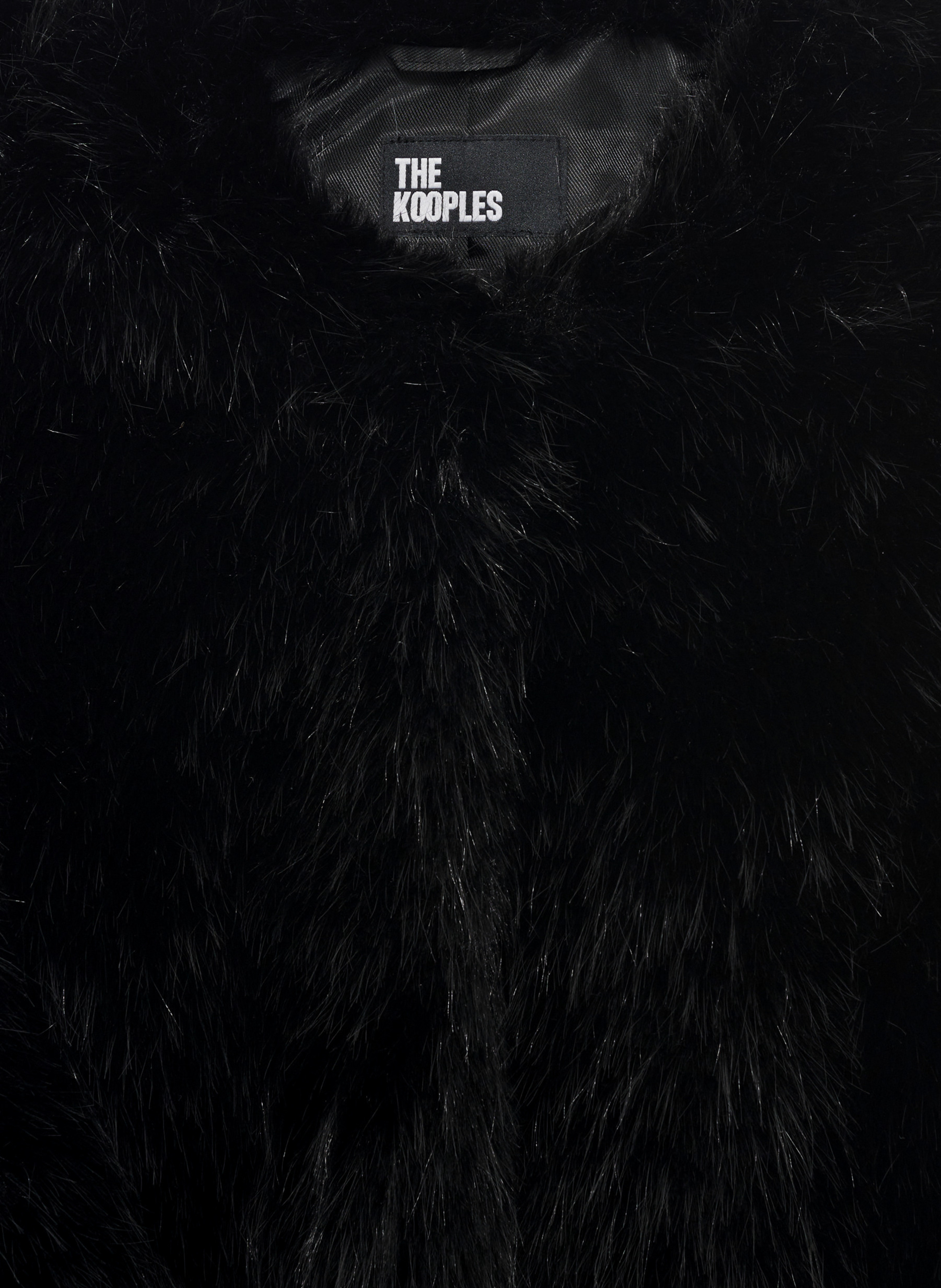 Manteau court effet fourrure THE KOOPLES Noir