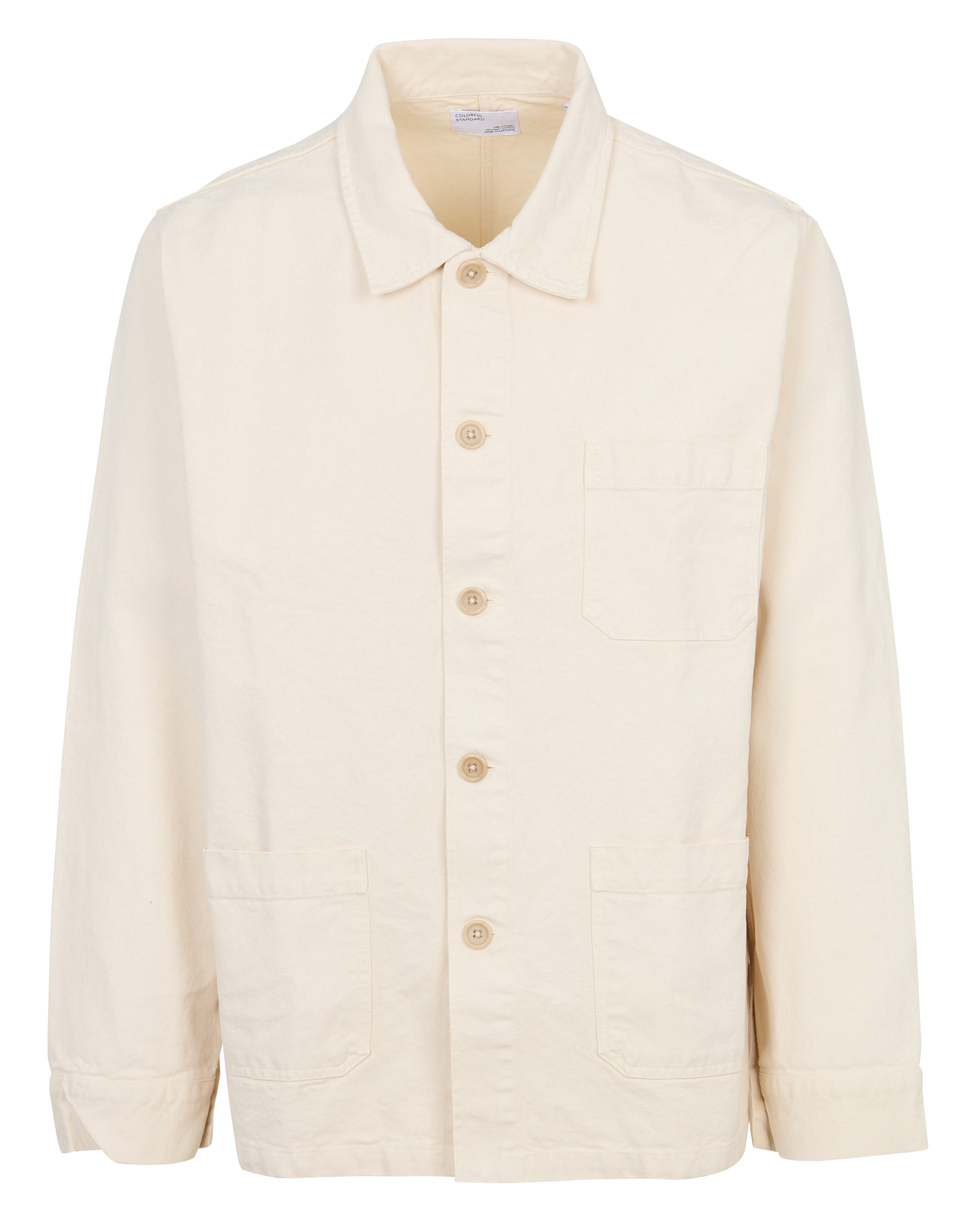 Baumwolljacke im Workwear-Stil COLORFUL STANDARD Weiss