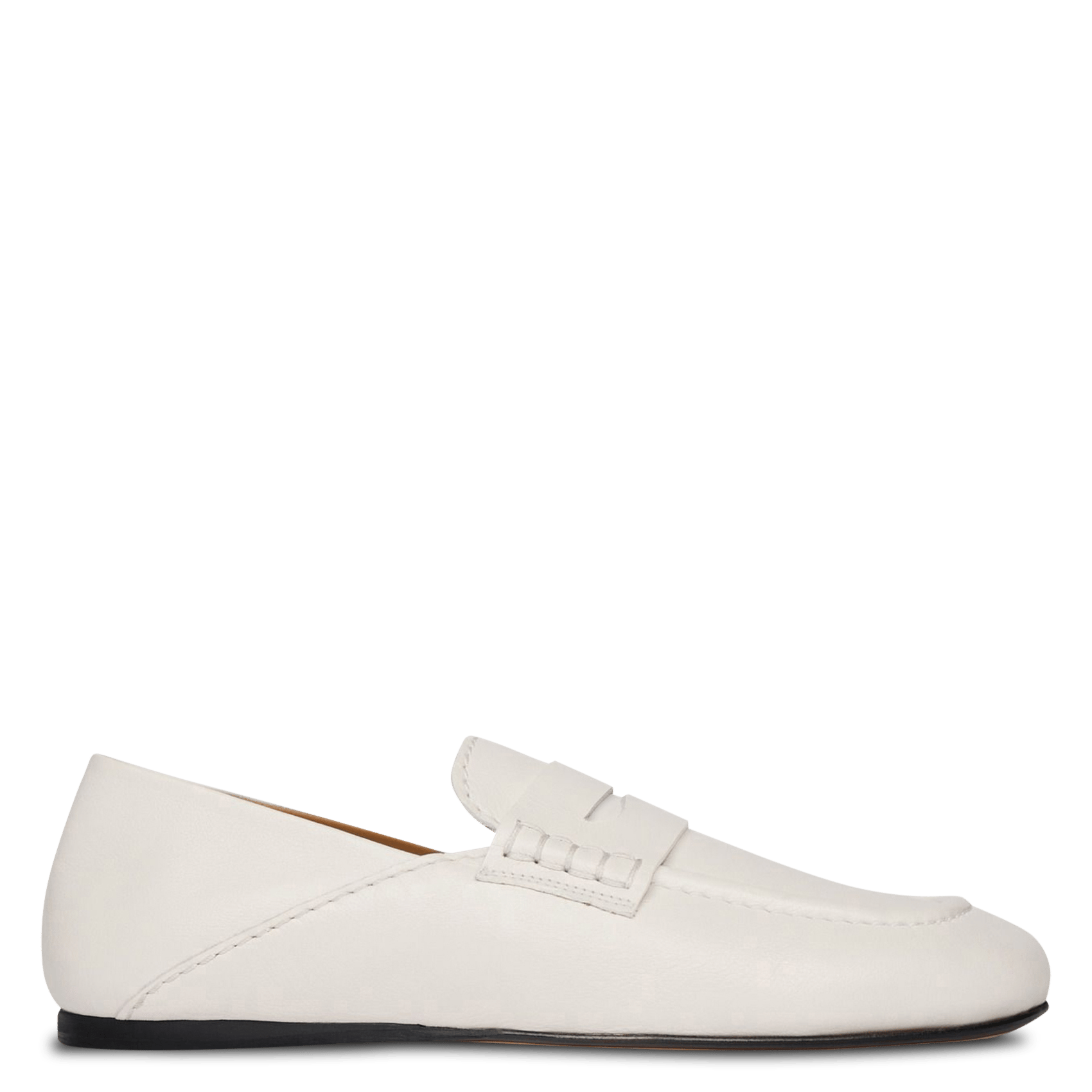 Mocassins en cuir SANDRO Blanc